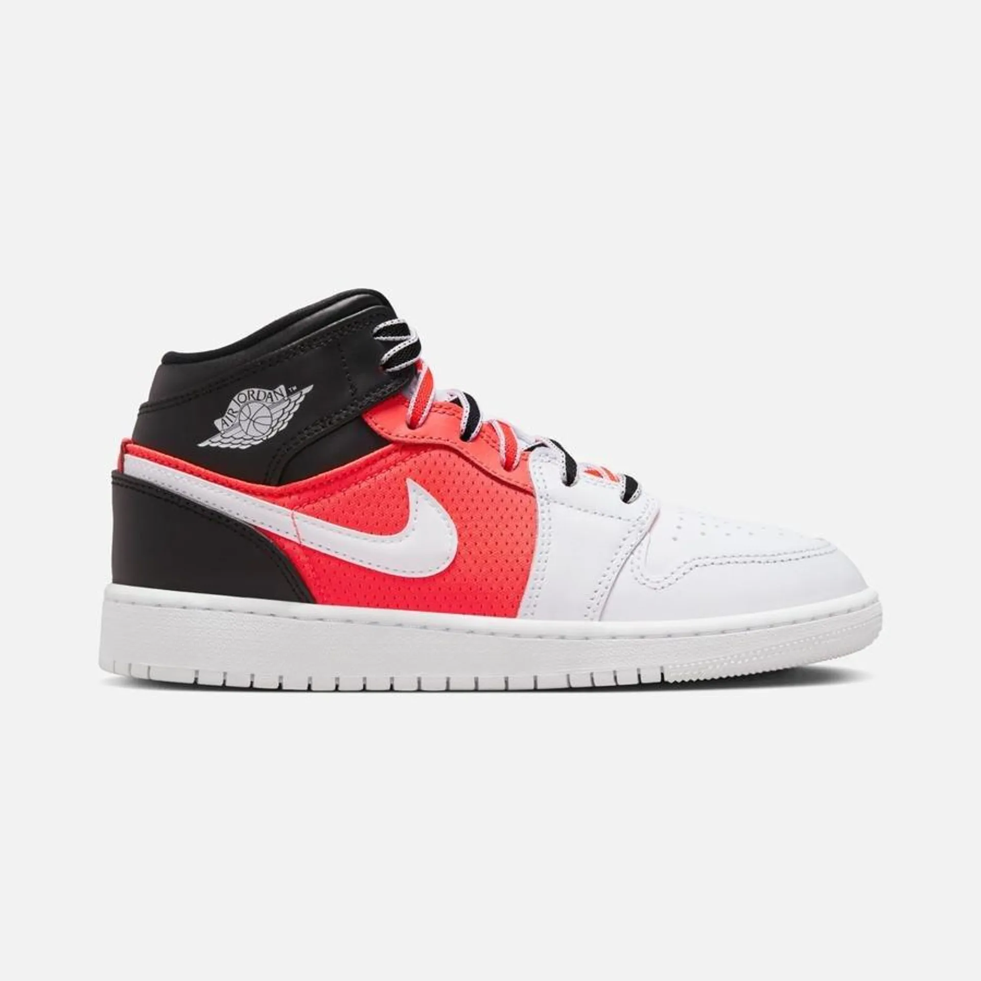 Nike Air Jordan 1 Mid SE ''Leather & Jersey Inspired Fabric'' (GS) Spor Ayakkabı