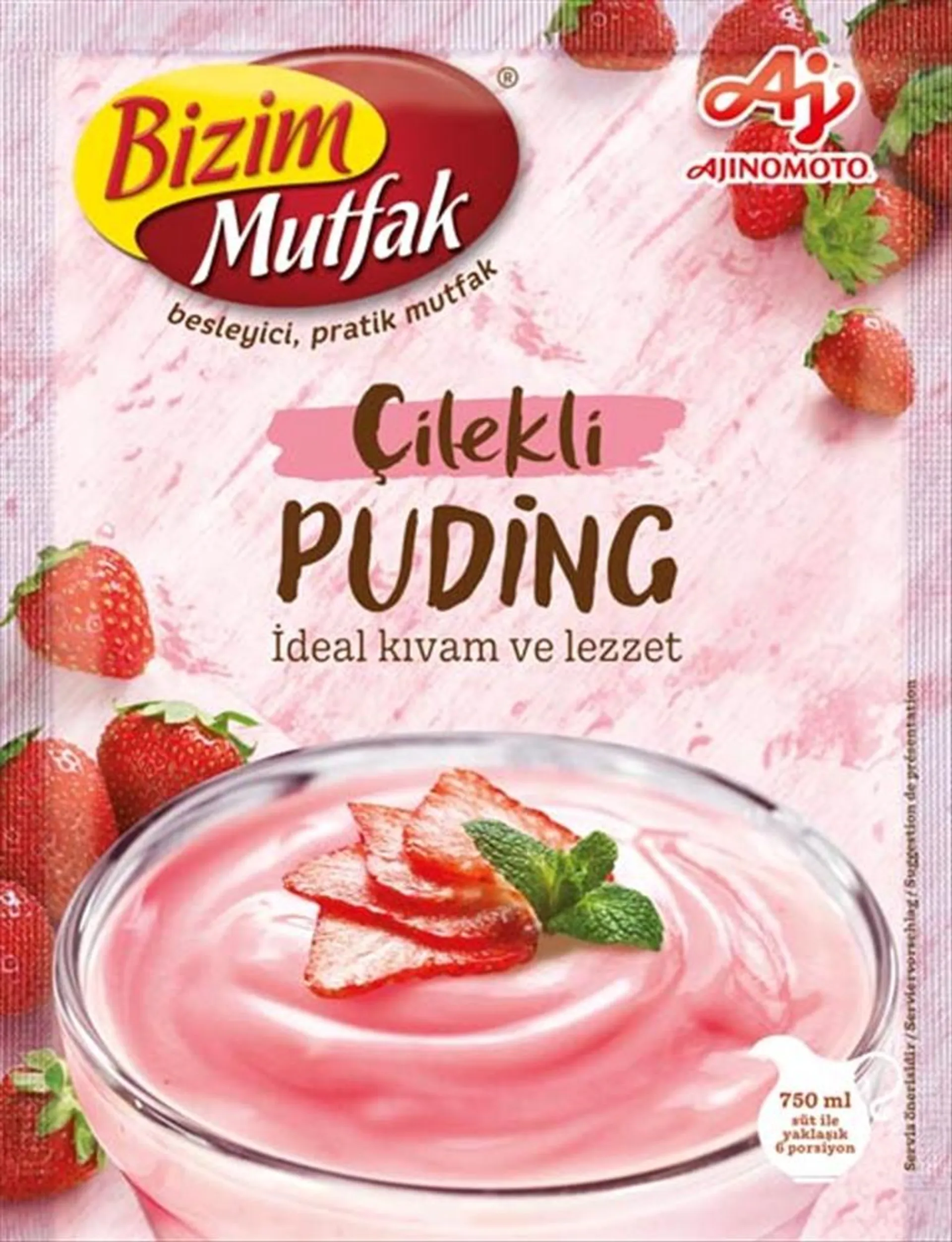 Bizim Mutfak Çilekli Puding 120 g