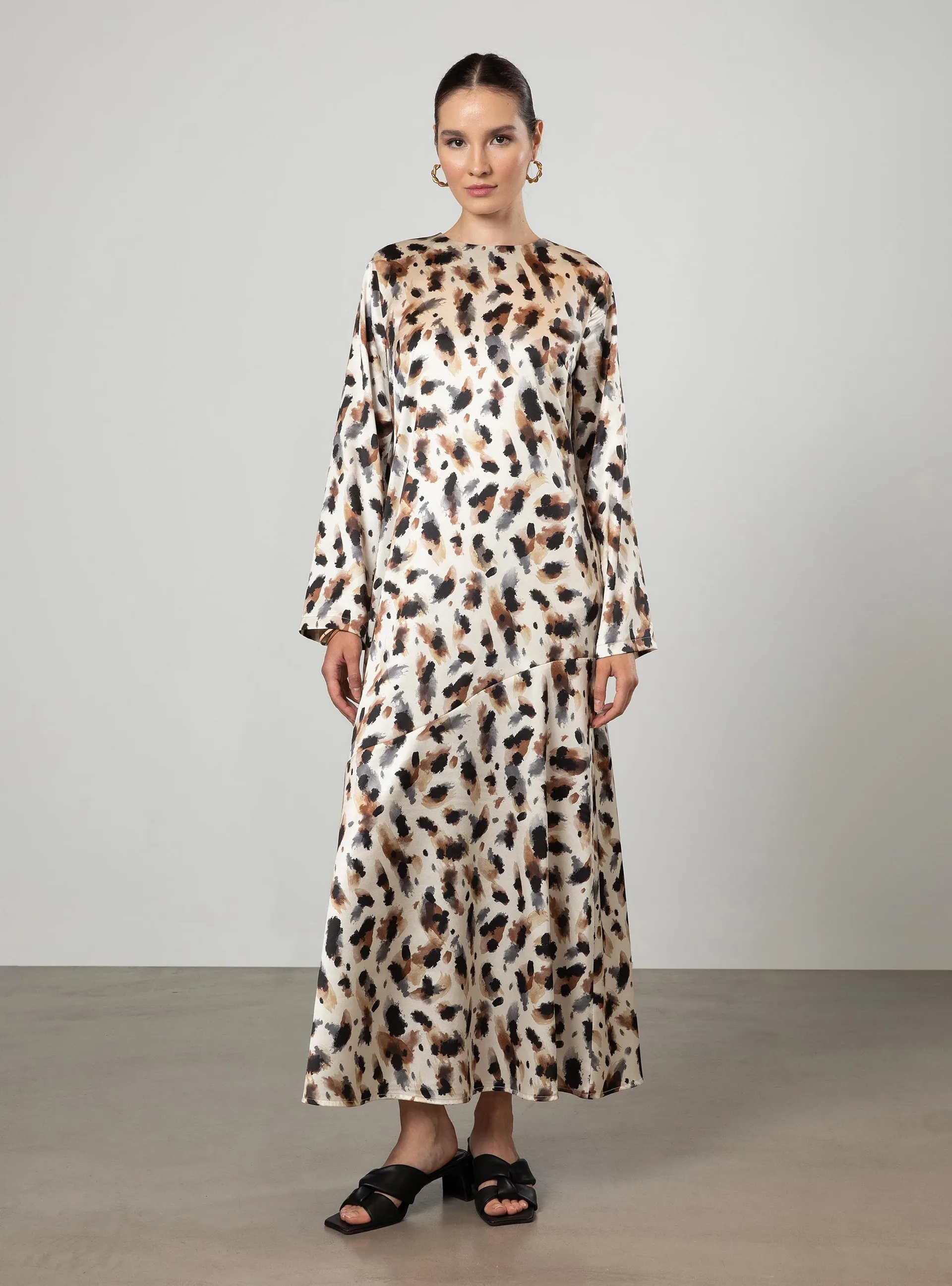 Leopard Patterned - Modest Dress