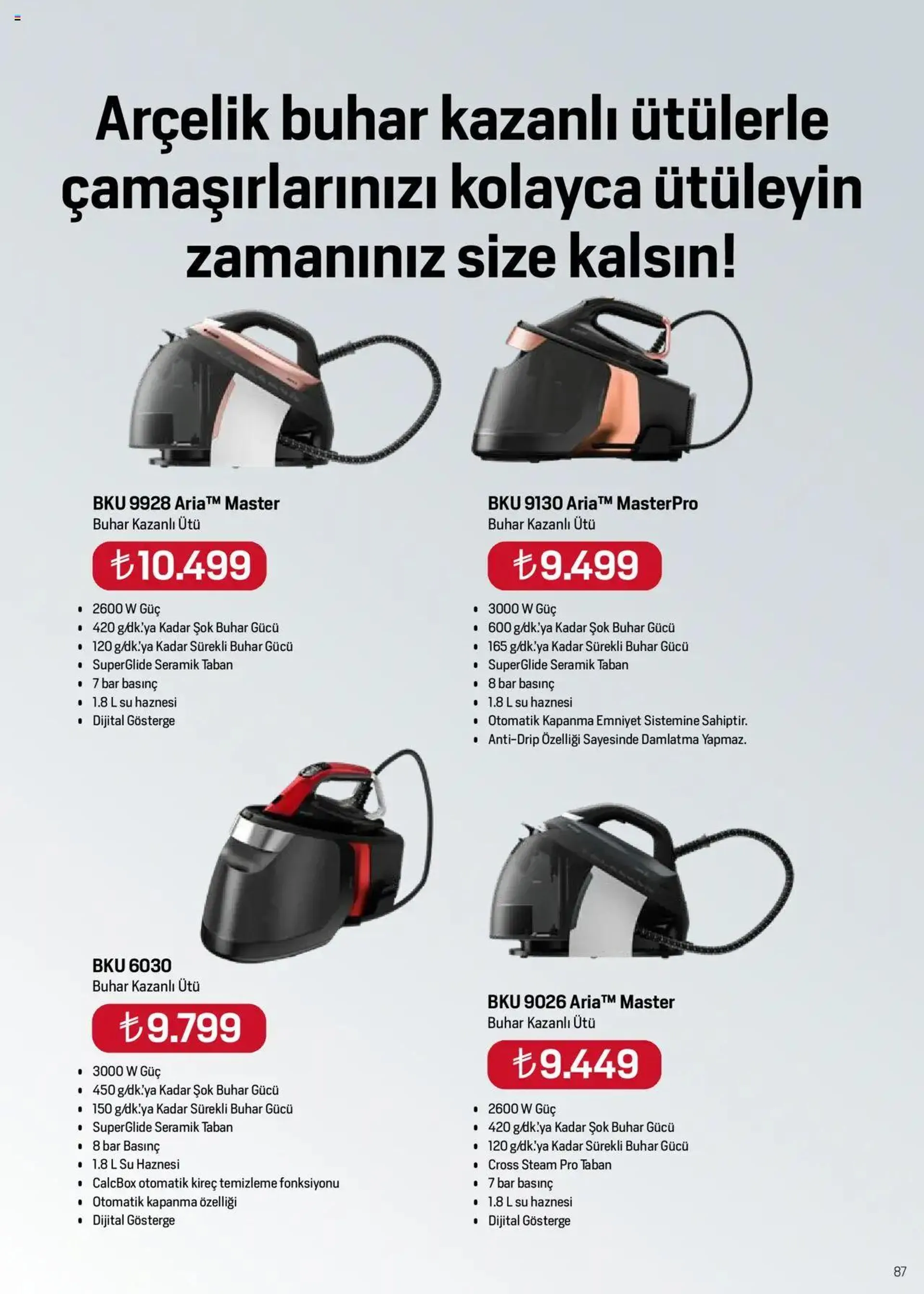 Katalog Arçelik Katalog 1 Ekim - 15 Ekim 2024 - aktüel Sayfa 85