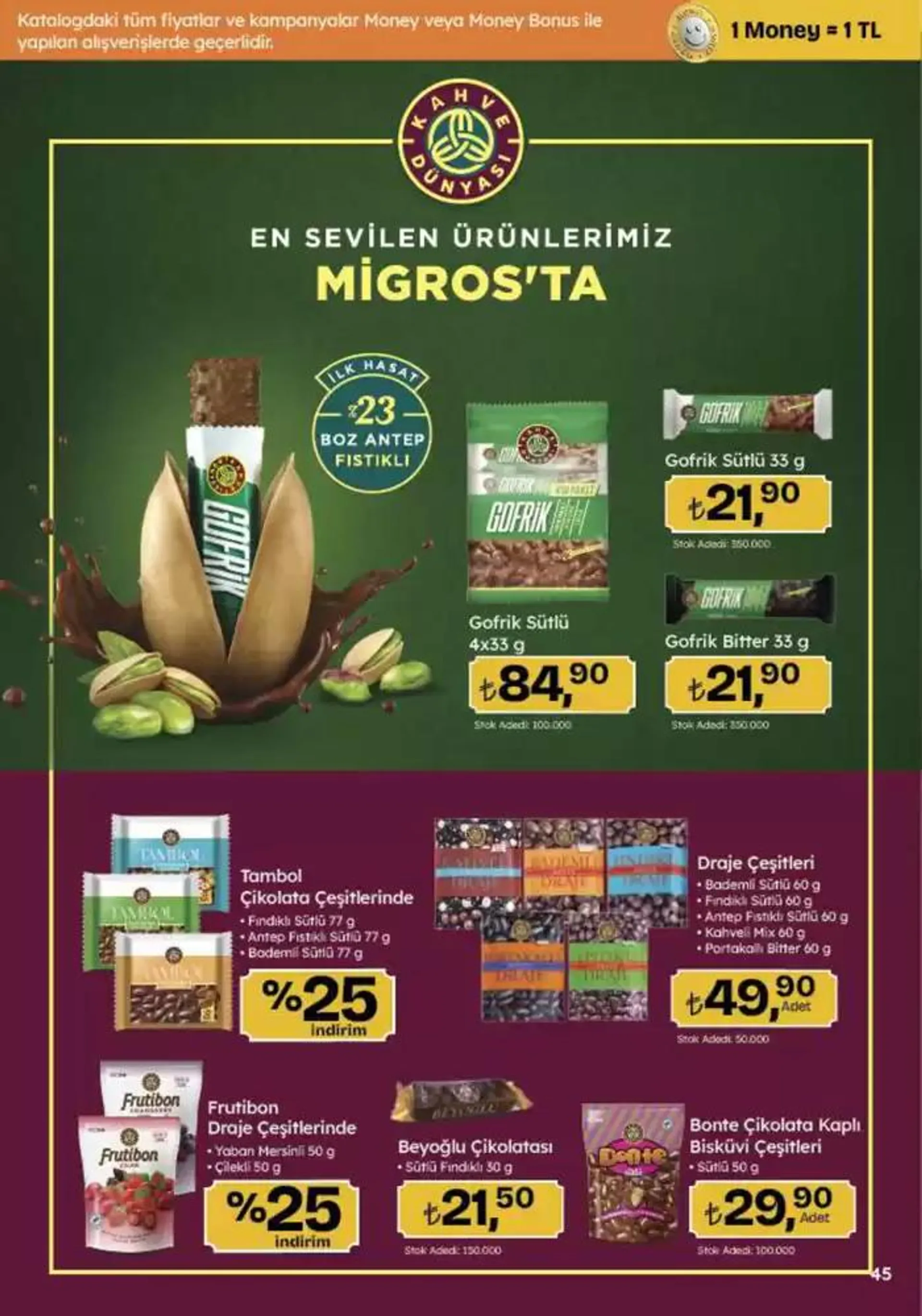 Katalog Migros katalog 26 Ekim - 9 Kasım 2024 - aktüel Sayfa 45