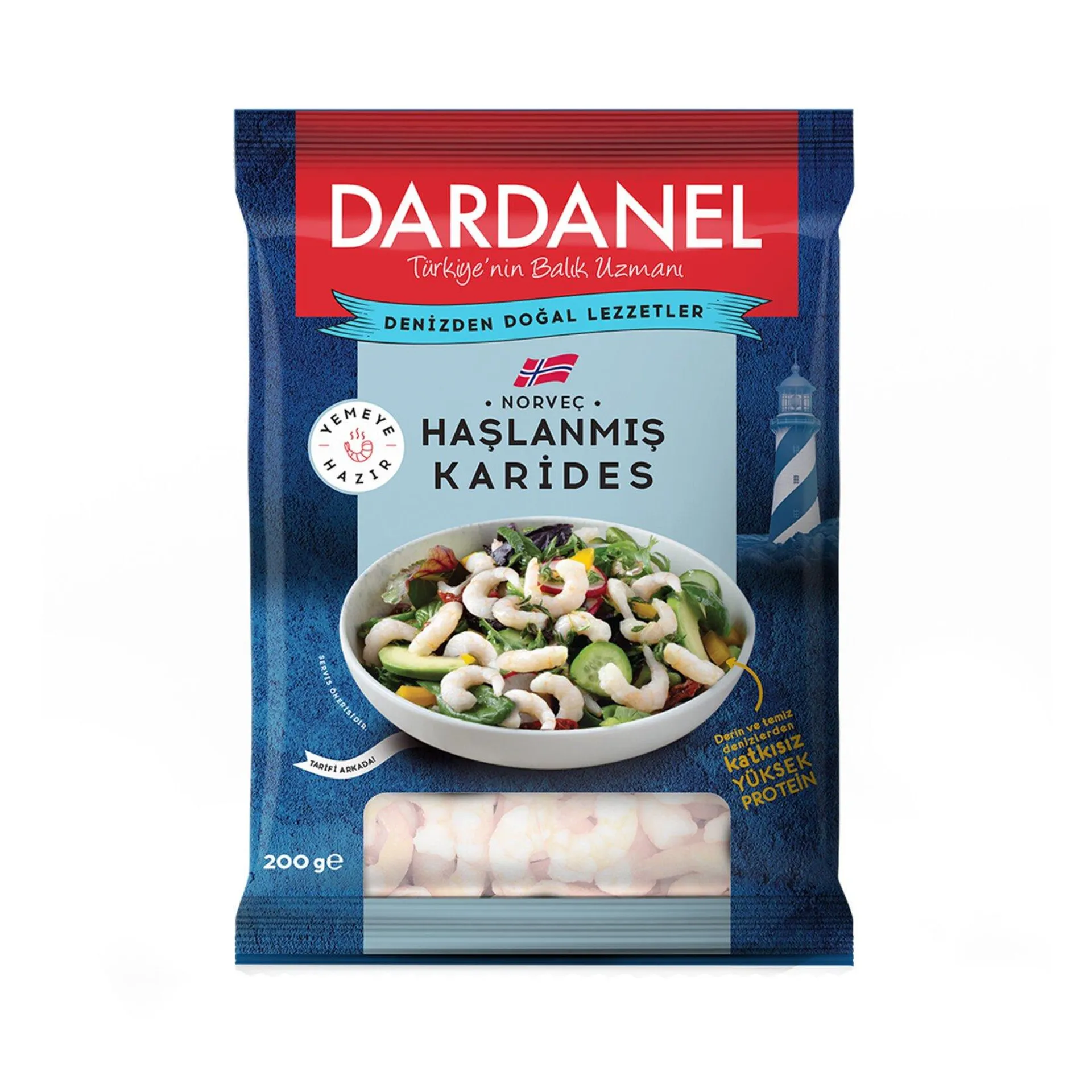 Dardanel Donuk Haşlanmış Norveç Karides 200 G