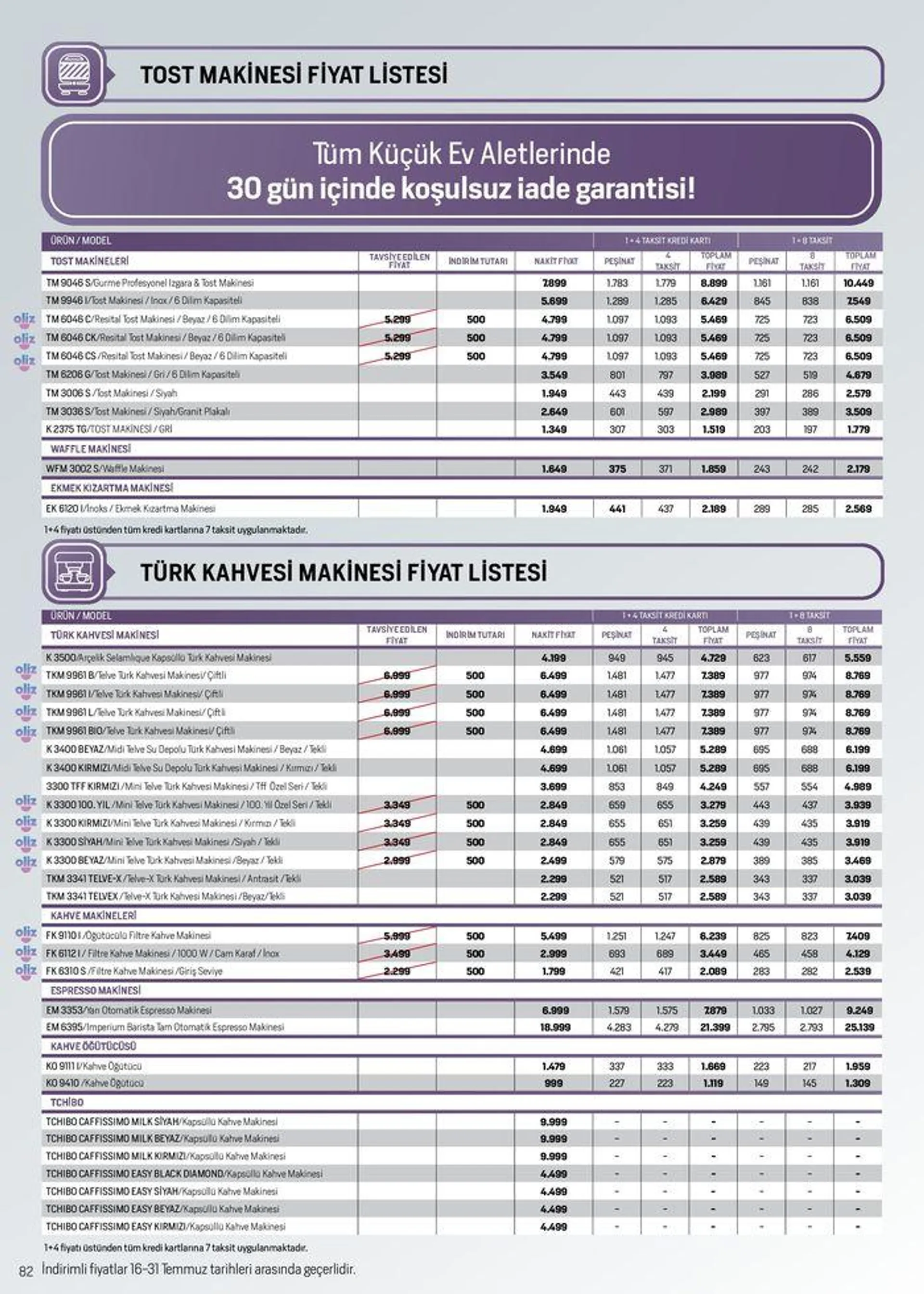 Katalog Arçelik Genel Kataloğu 16 Temmuz - 30 Temmuz 2024 - aktüel Sayfa 82