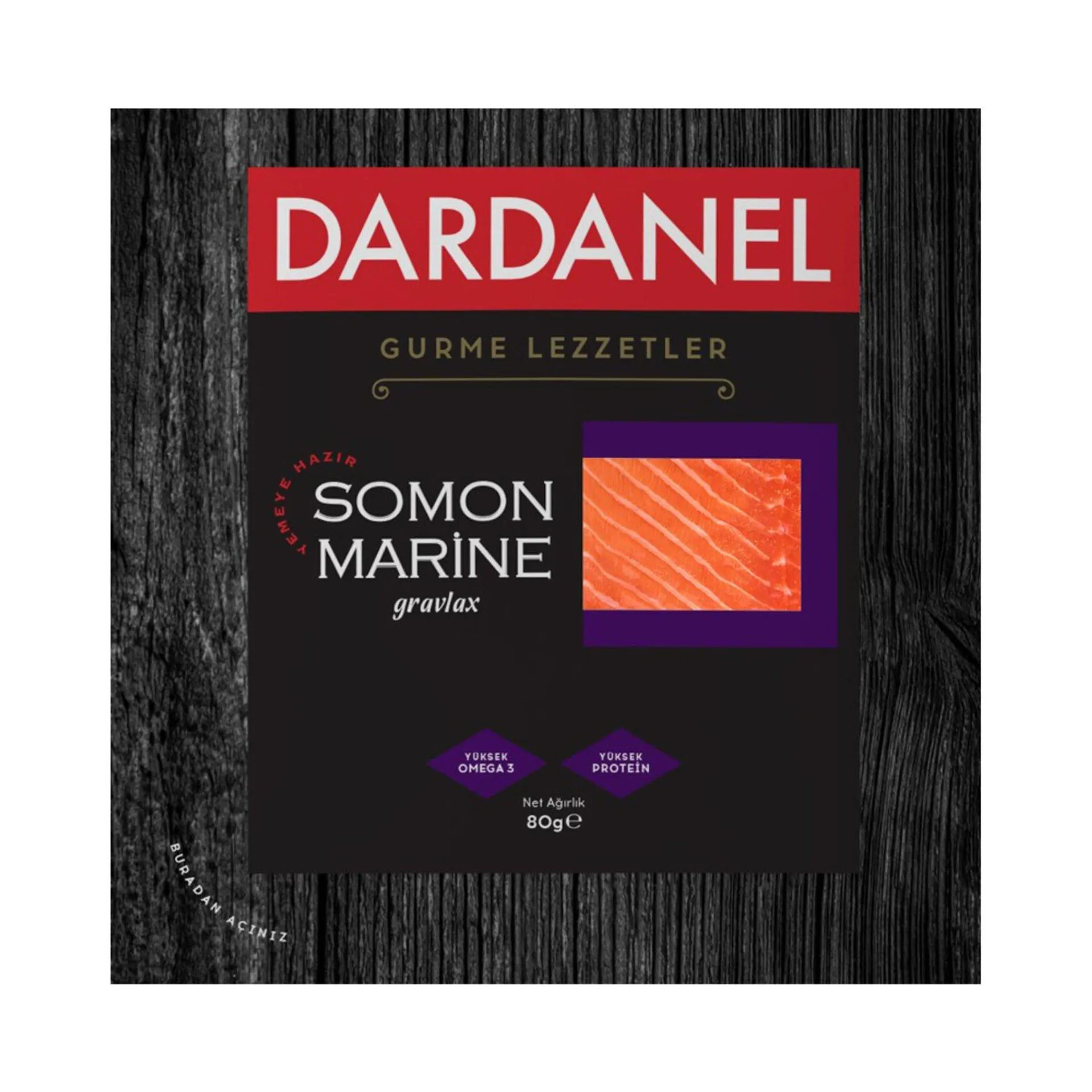 Dardanel Soğutulmuş Balık Somon Marine 80 G