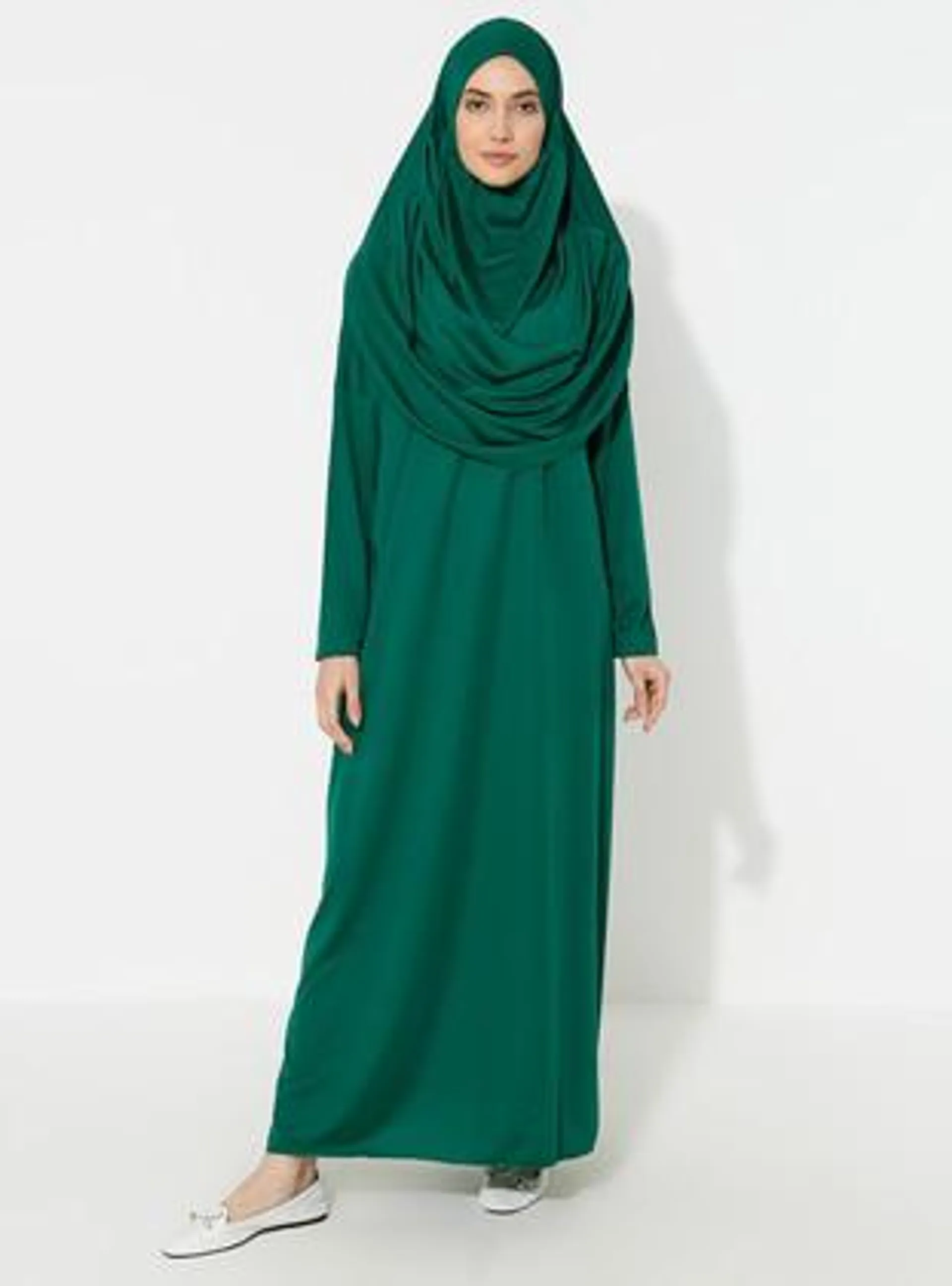 Sayın tesettür - Emerald - Unlined - Prayer Clothes - Sayın Tesettür
