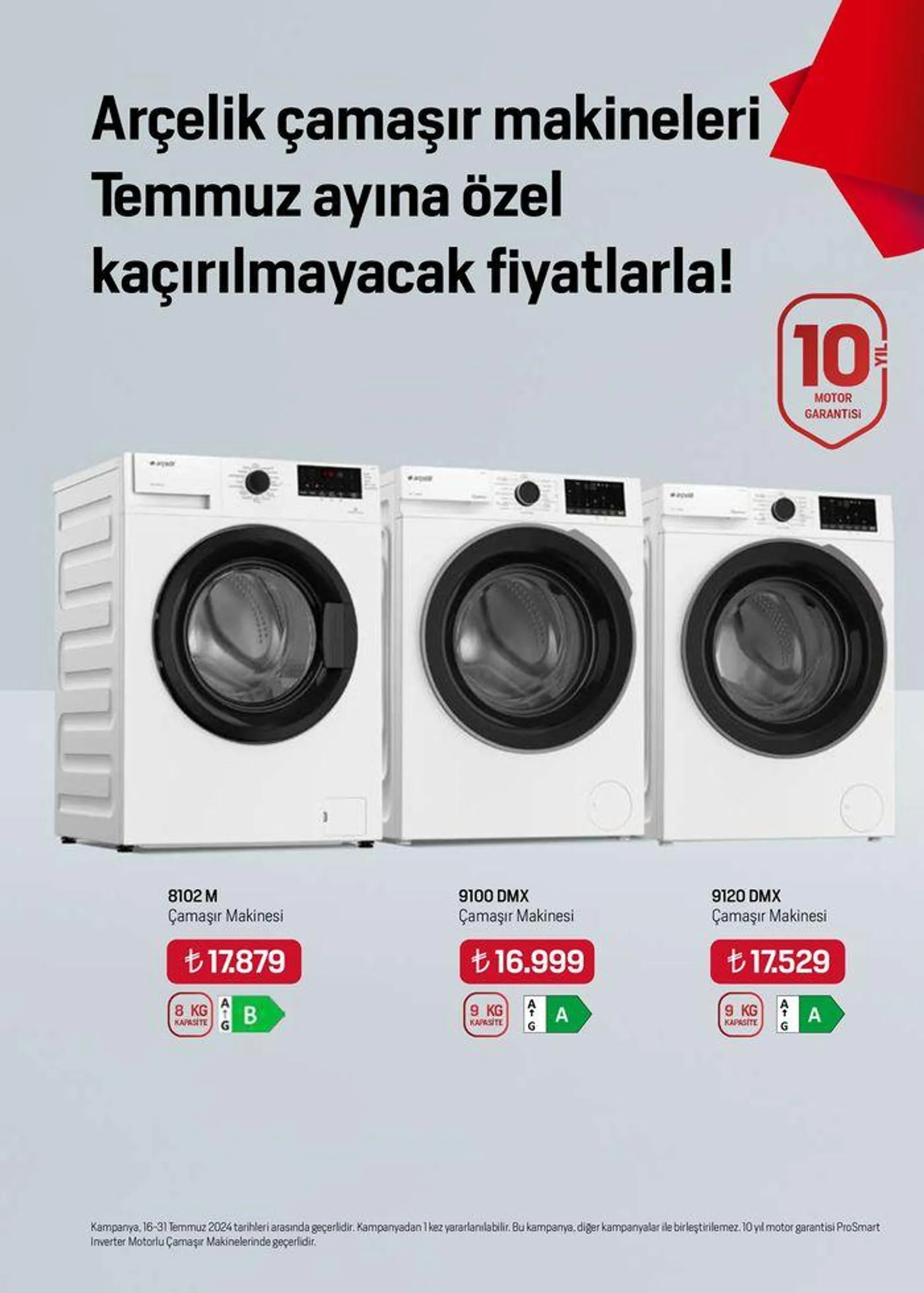 Katalog Arçelik Genel Kataloğu 16 Temmuz - 30 Temmuz 2024 - aktüel Sayfa 17