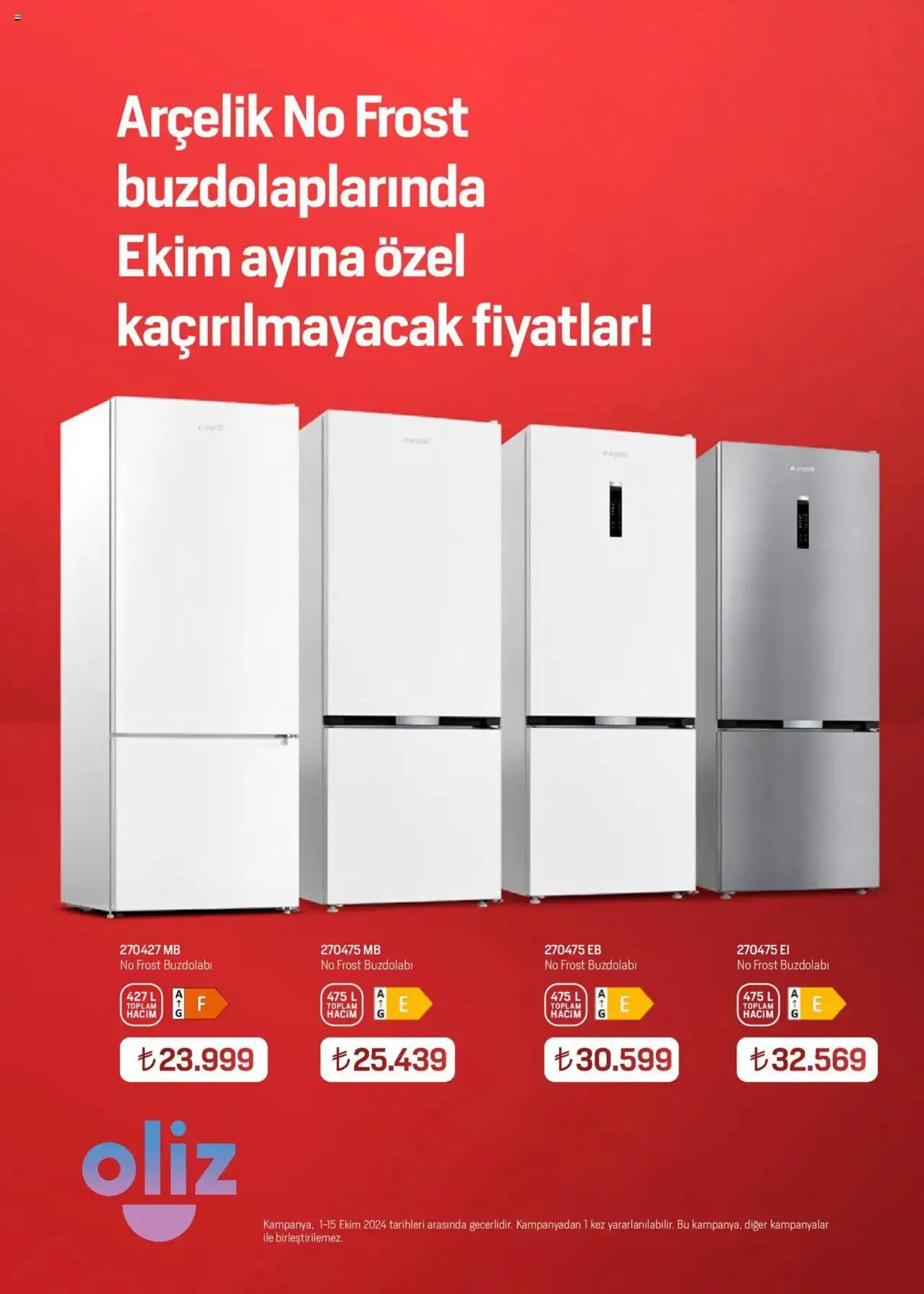 Katalog Arçelik Katalog 1 Ekim - 15 Ekim 2024 - aktüel Sayfa 13