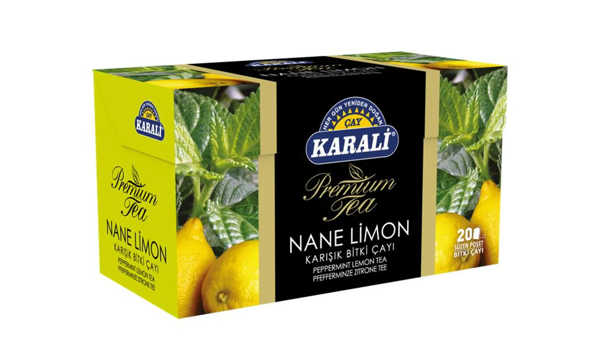 Karali Premium Nane Limon Bitki Çayı 20'li