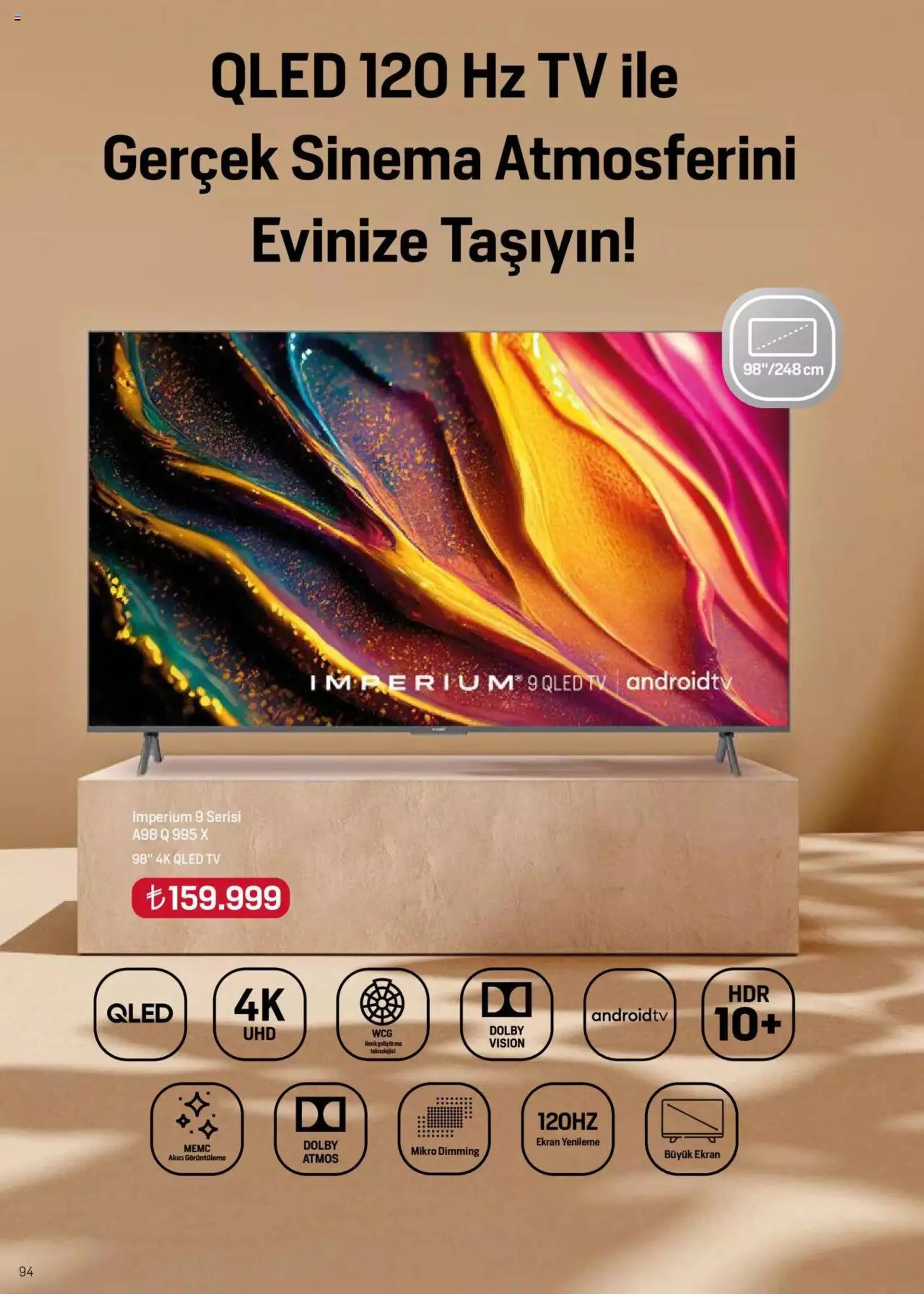 Katalog Arçelik Genel Kataloğu 16 Mayıs - 31 Aralık 2024 - aktüel Sayfa 94