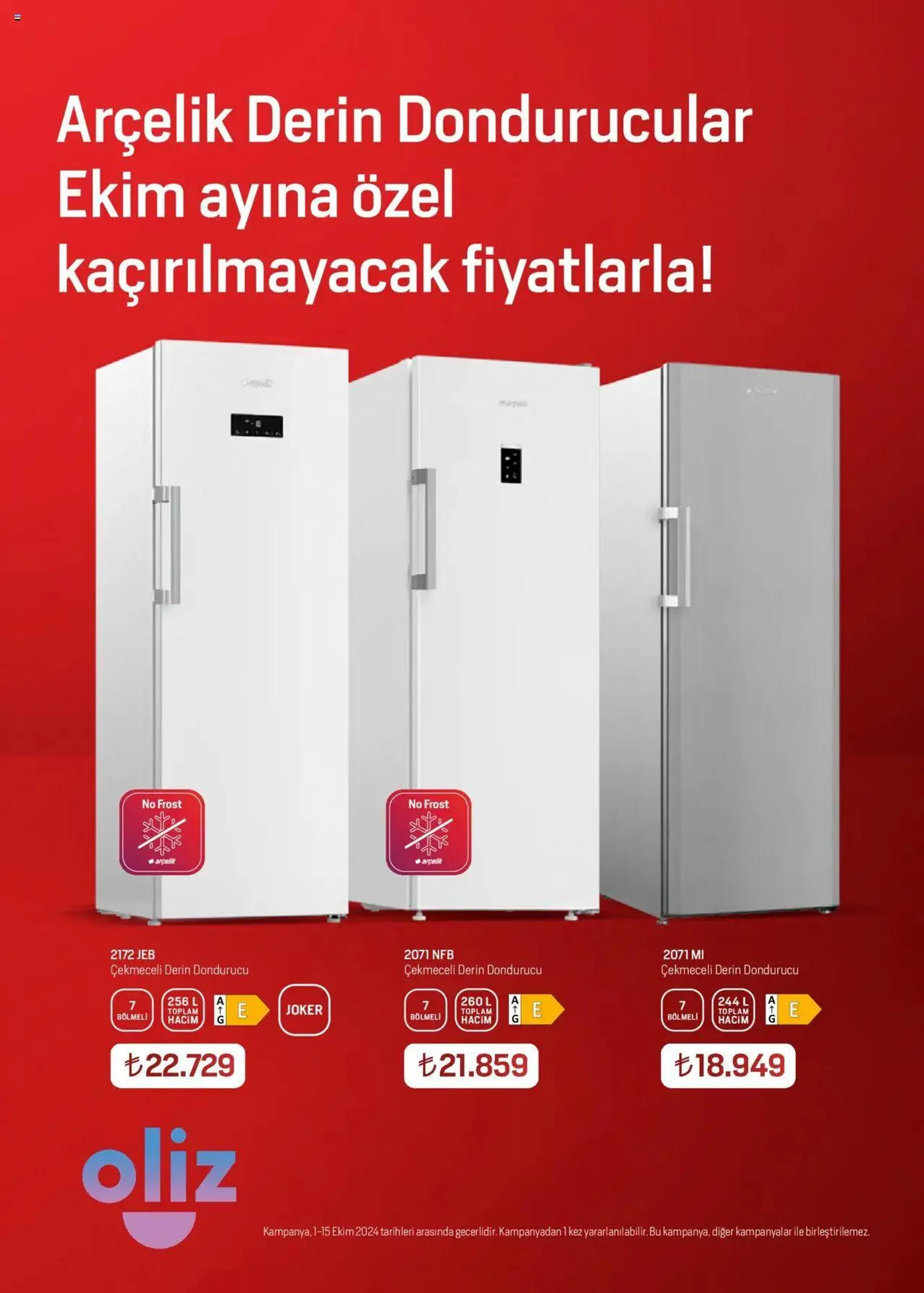 Katalog Arçelik Katalog 1 Ekim - 15 Ekim 2024 - aktüel Sayfa 19