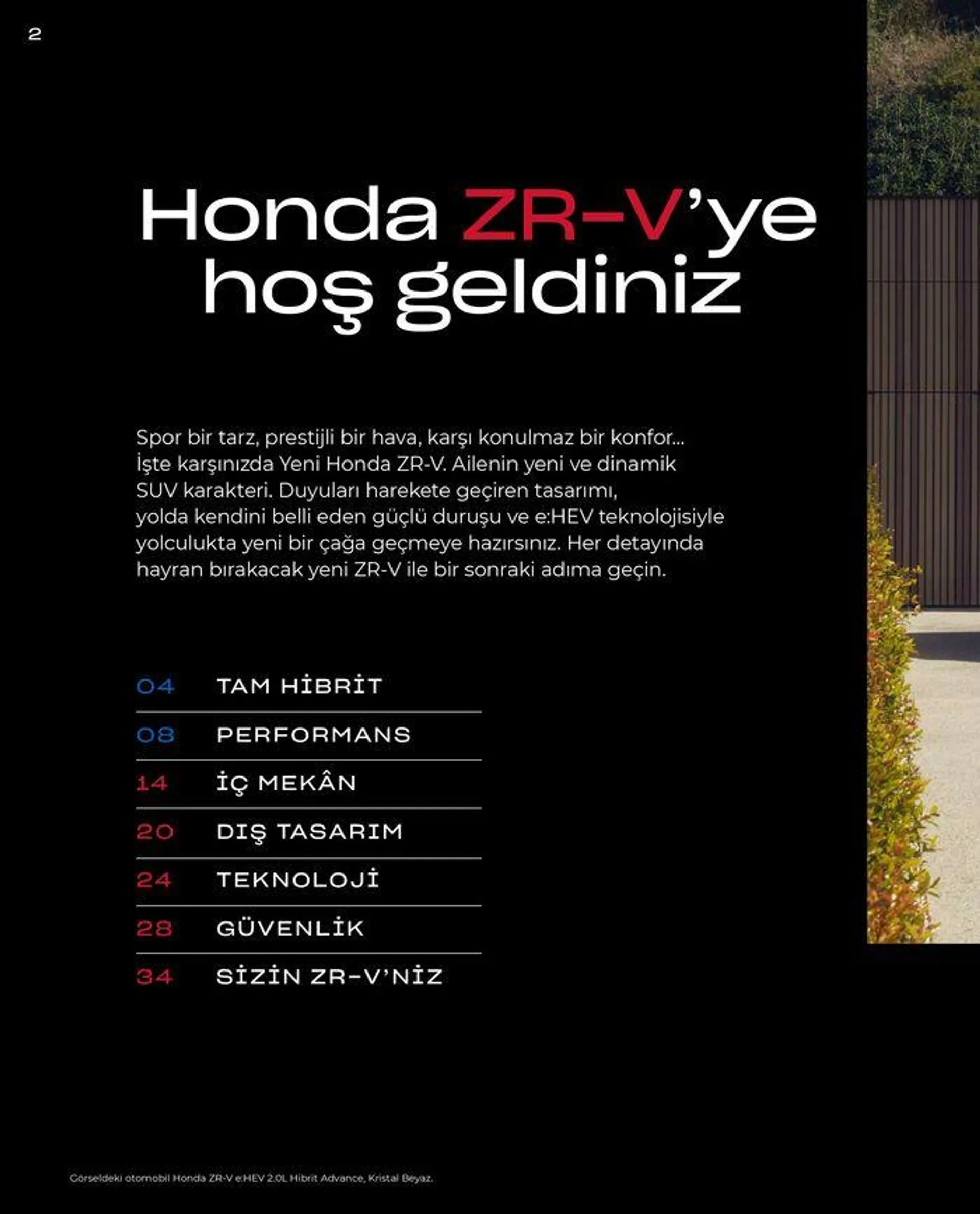 Katalog Honda ZR-V e:HEV 29 Ocak - 29 Ocak 2025 - aktüel Sayfa 2