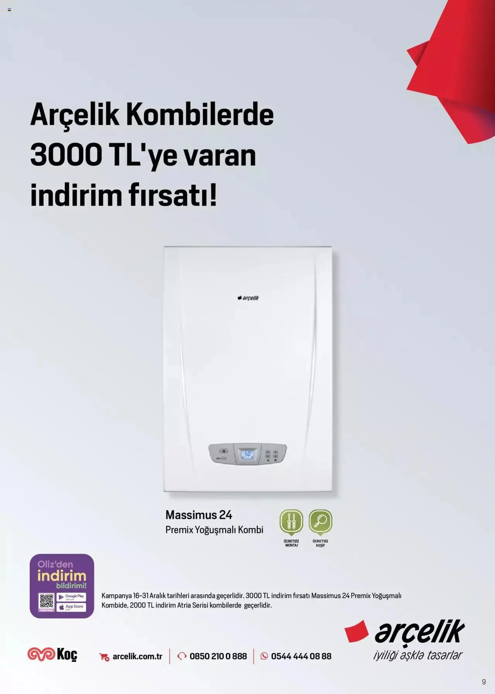 Katalog Arçelik İklimlendirme Kataloğu 16 Aralık - 31 Aralık 2023 - aktüel Sayfa 9