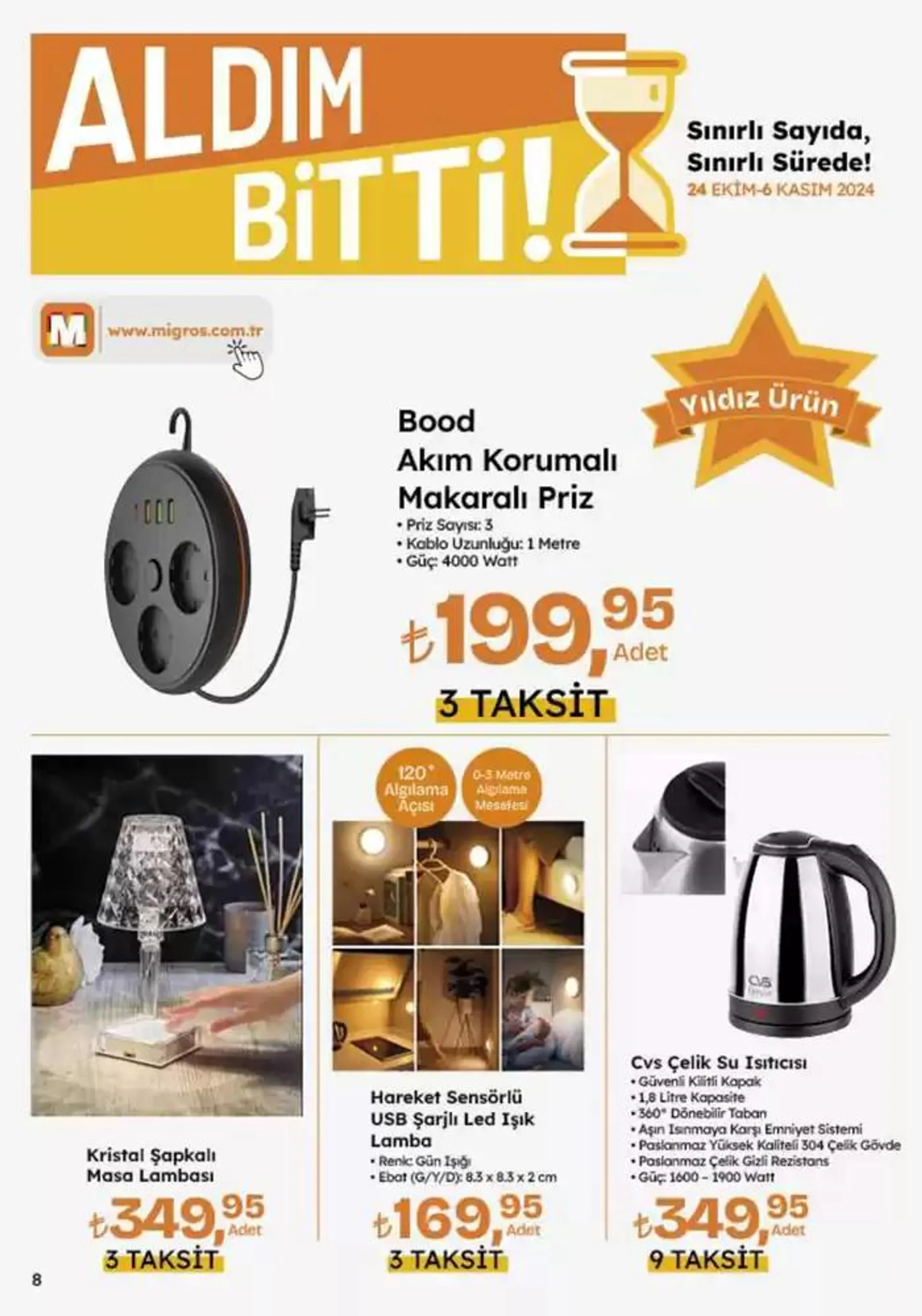 Katalog Migros katalog 26 Ekim - 9 Kasım 2024 - aktüel Sayfa 81