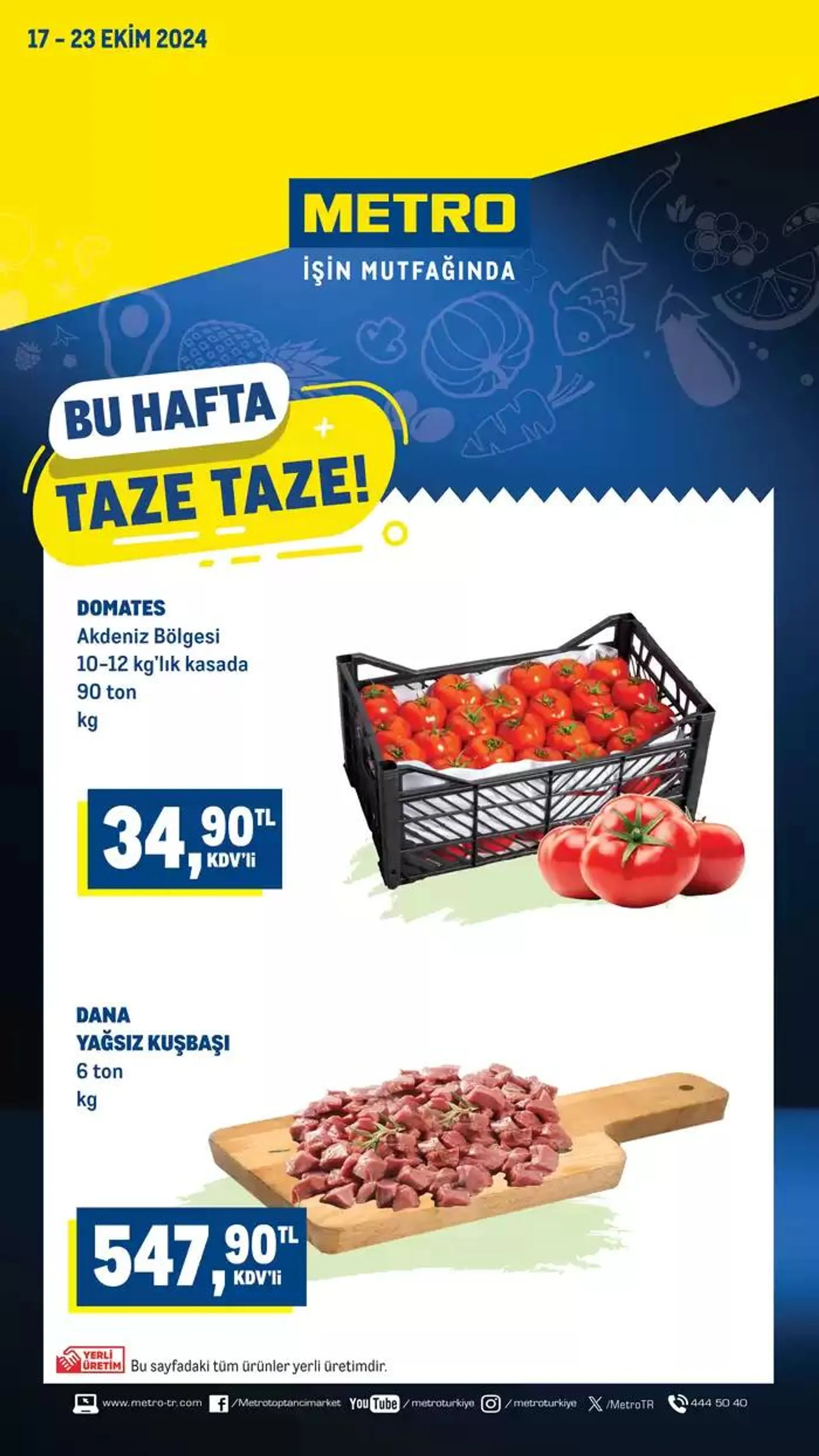 Katalog Taze Ürünler 17 Ekim - 23 Ekim 2024 - aktüel Sayfa 1