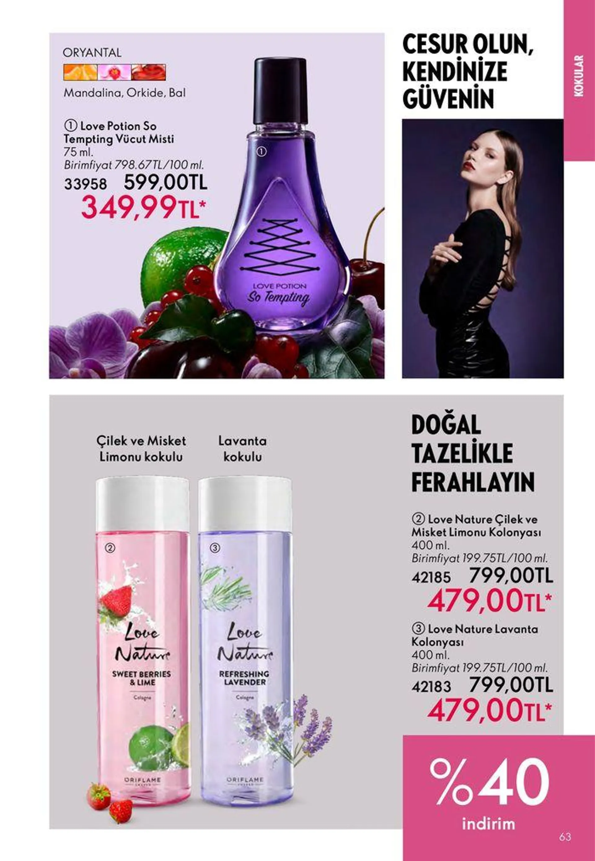 Katalog Oriflame katalog 1 Ağustos - 15 Ağustos 2024 - aktüel Sayfa 63