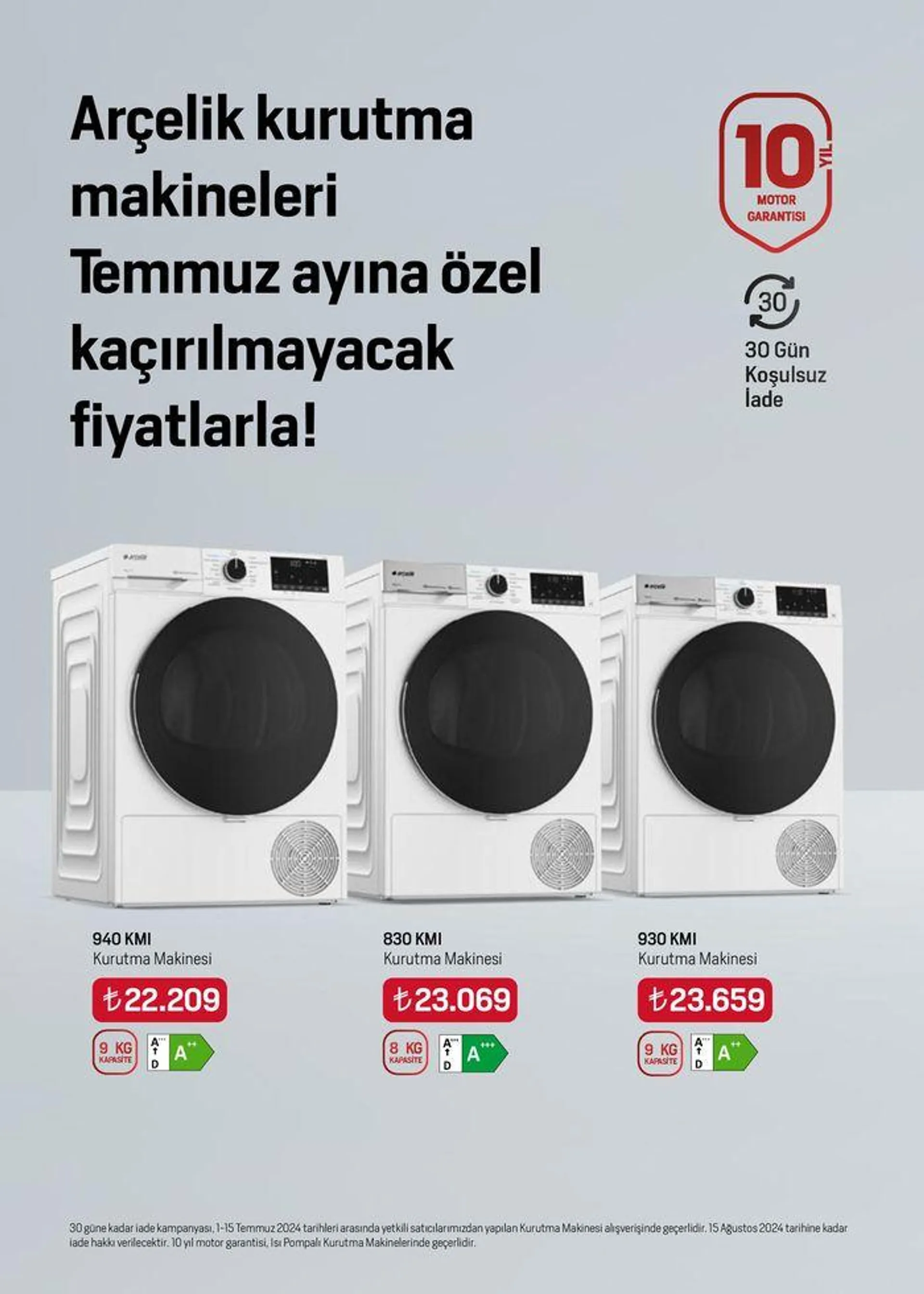 Katalog Arçelik Genel Kataloğu 4 Temmuz - 18 Temmuz 2024 - aktüel Sayfa 20