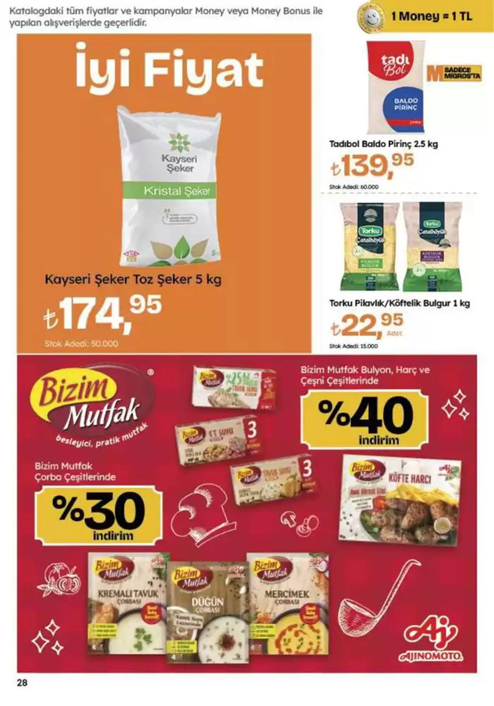 Katalog Migros katalog 26 Ekim - 9 Kasım 2024 - aktüel Sayfa 28