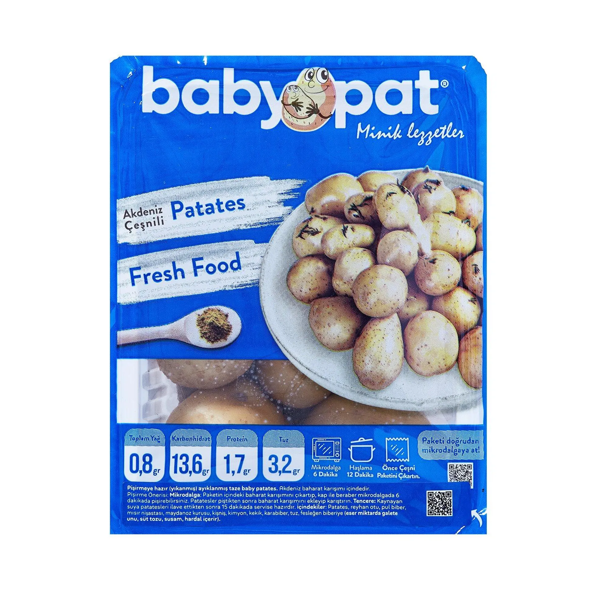 Akdeniz Baharatlı Patates 400 G Pkt Adet