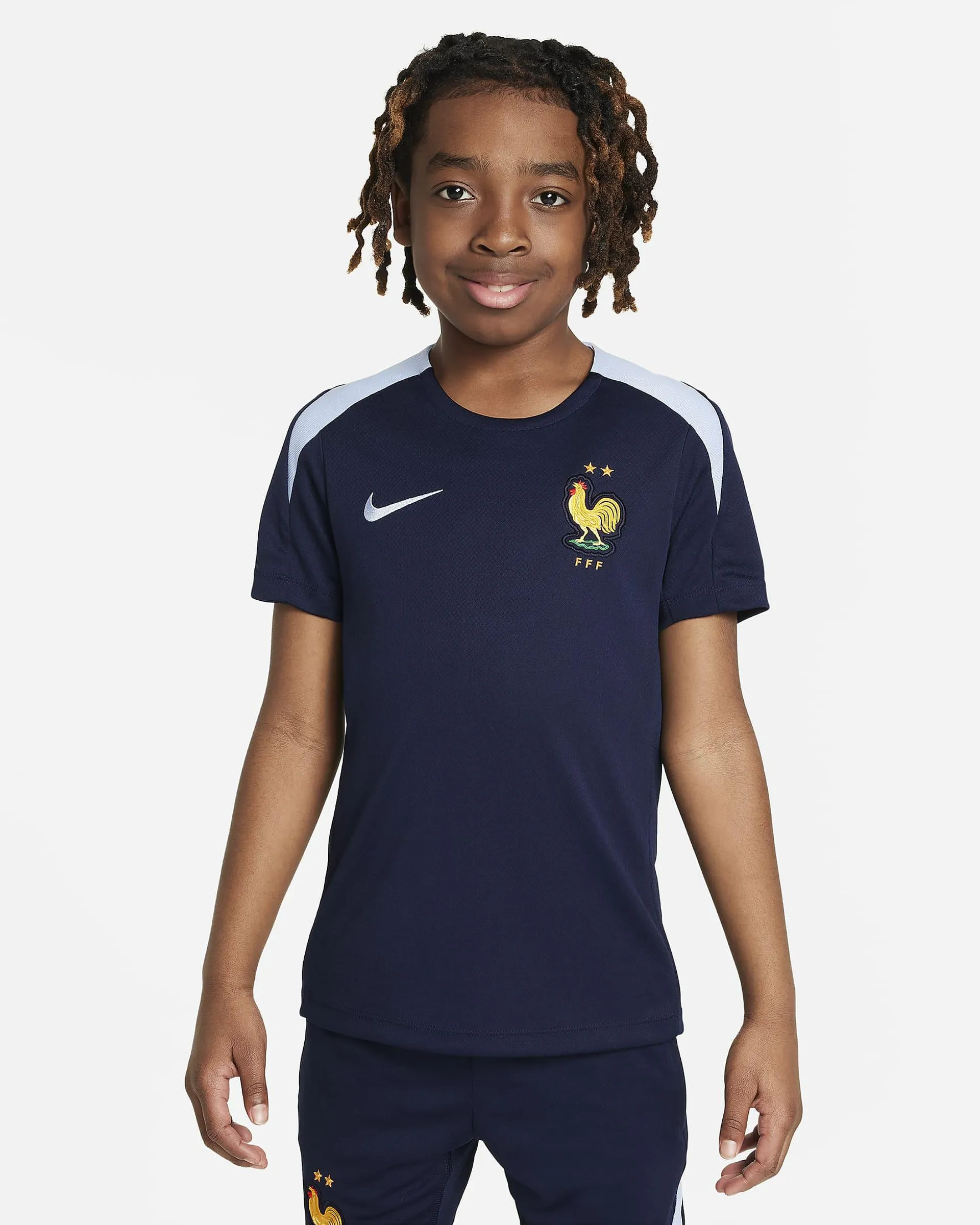 Nike Dri-FIT Kısa Kollu Örgü Genç Çocuk Futbol Üstü