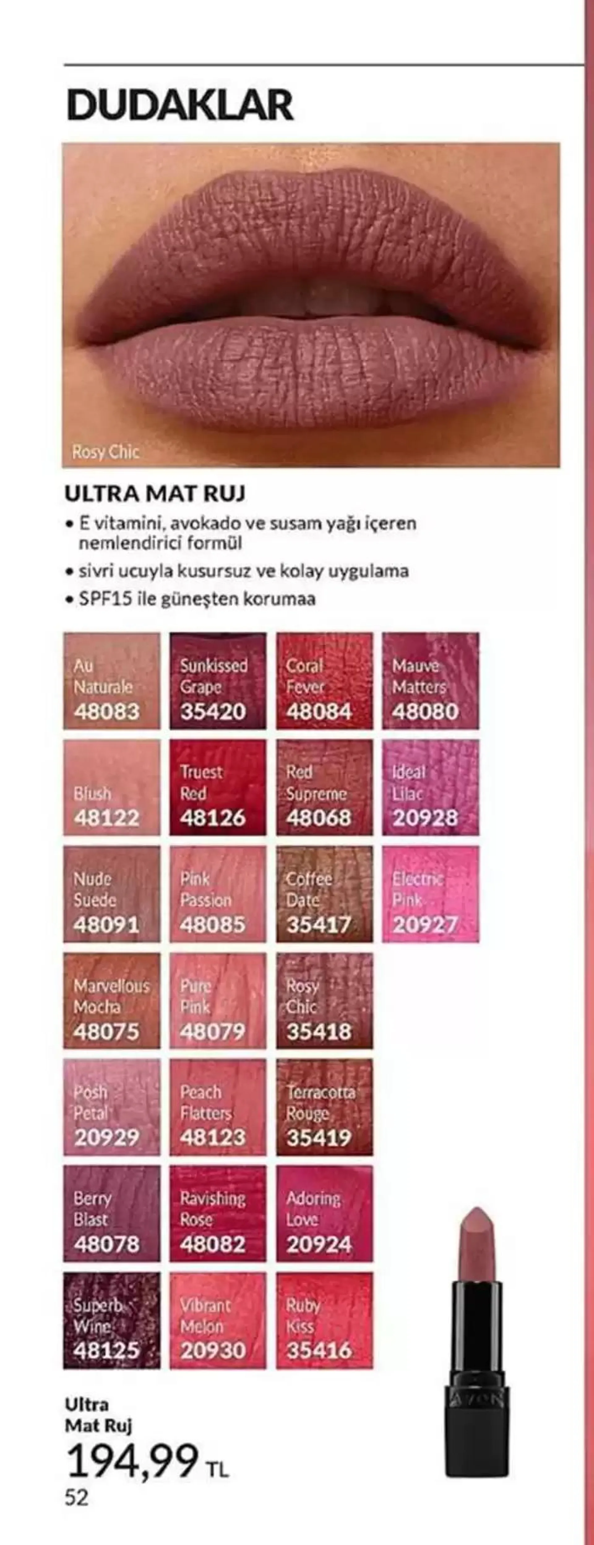 Katalog AVON Ekim 2024 Brosur 1 Ekim - 31 Ekim 2024 - aktüel Sayfa 52