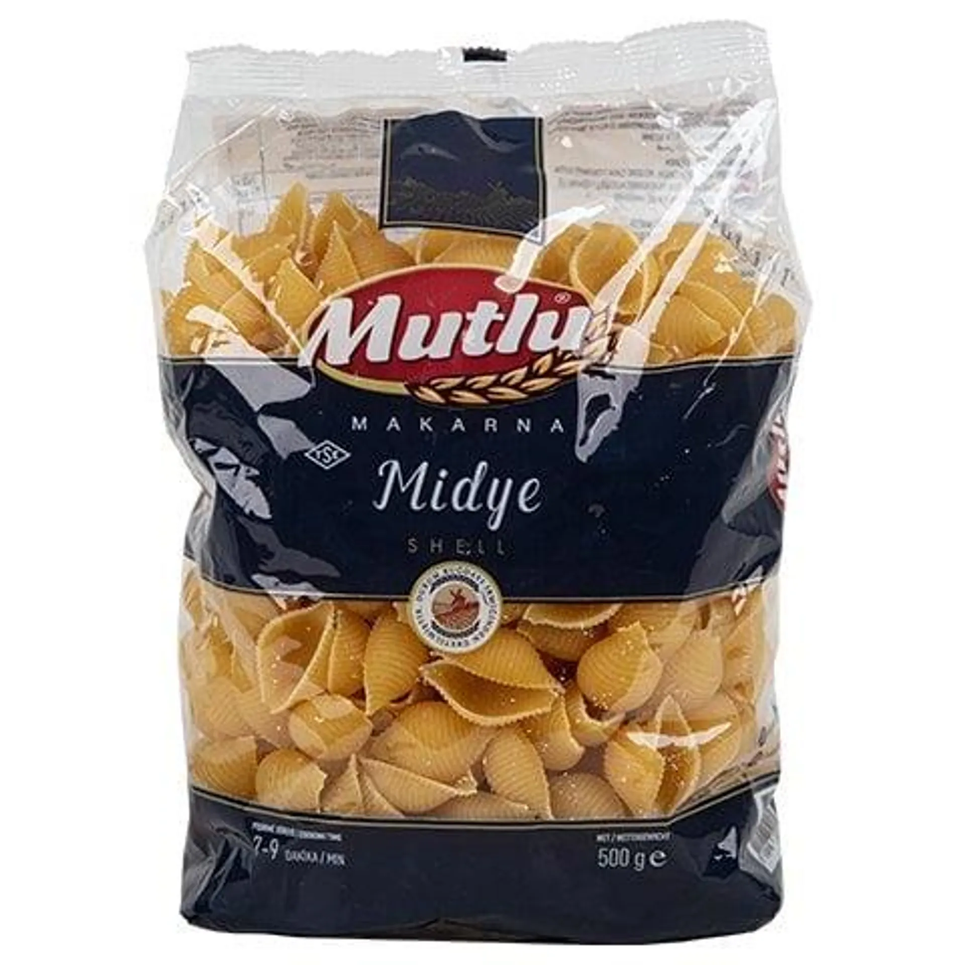 Mutlu Makarna Midye 500 Gr