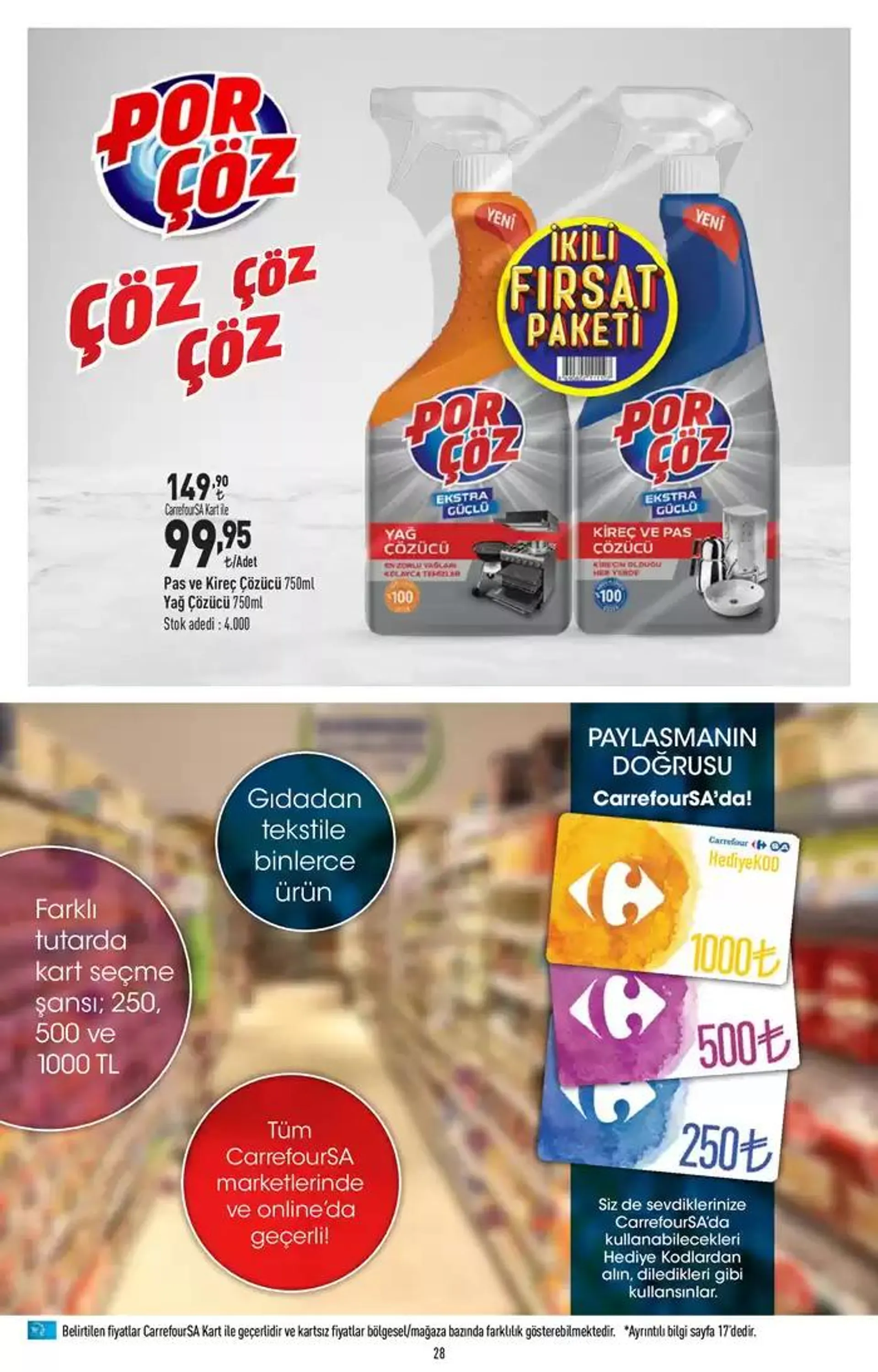 Katalog Carrefour Katalog 24 Ekim - 6 Kasım 21 Ekim - 27 Ekim 2024 - aktüel Sayfa 28