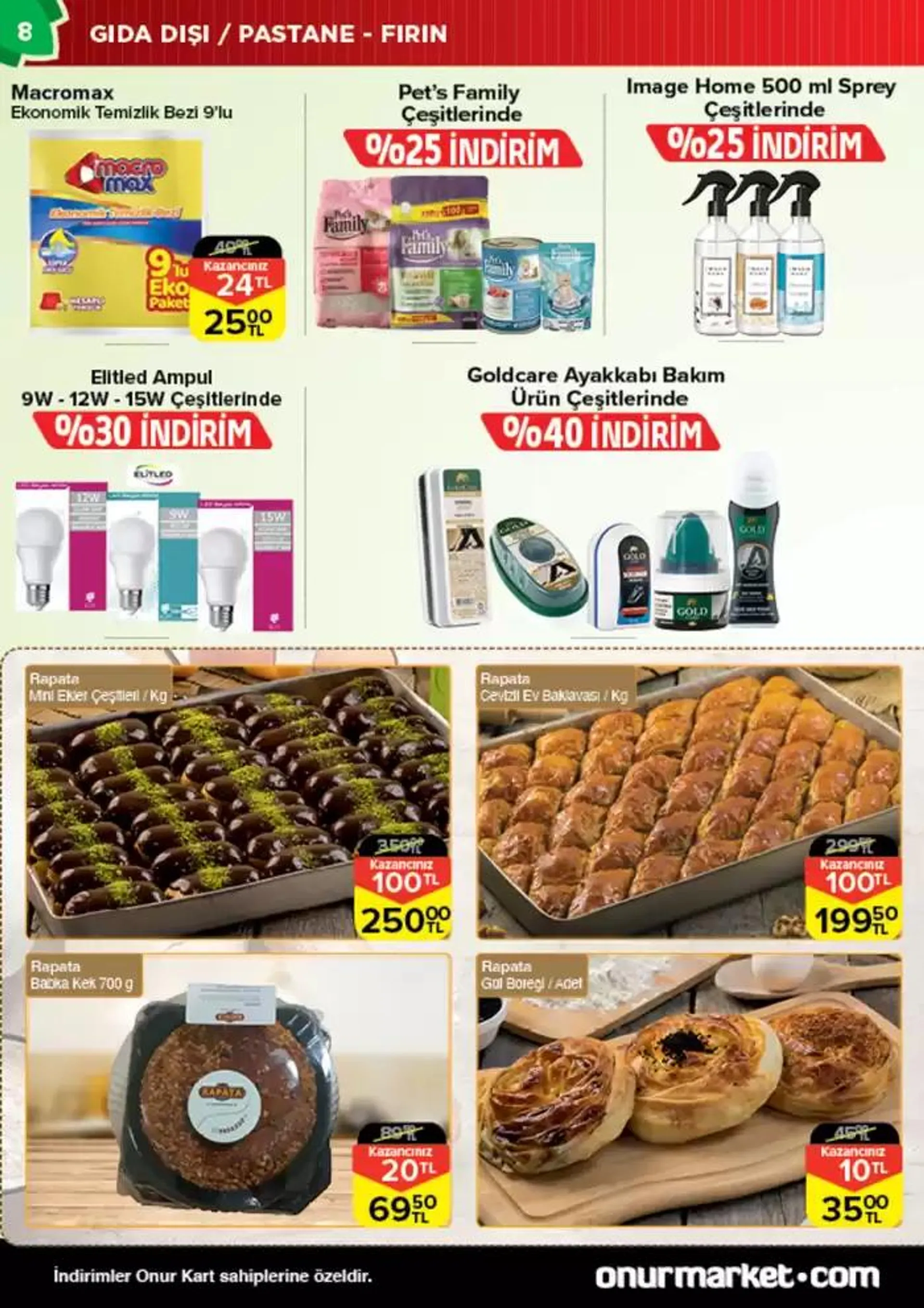 Katalog Onur Market Katalog 24 Ekim - 6 Kasım 2024 - aktüel Sayfa 8