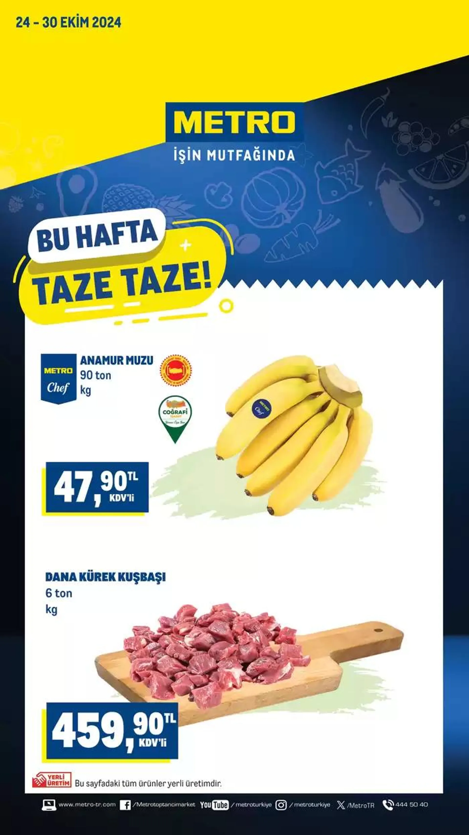 Katalog Taze Ürünler 24 Ekim - 30 Ekim 2024 - aktüel Sayfa 1