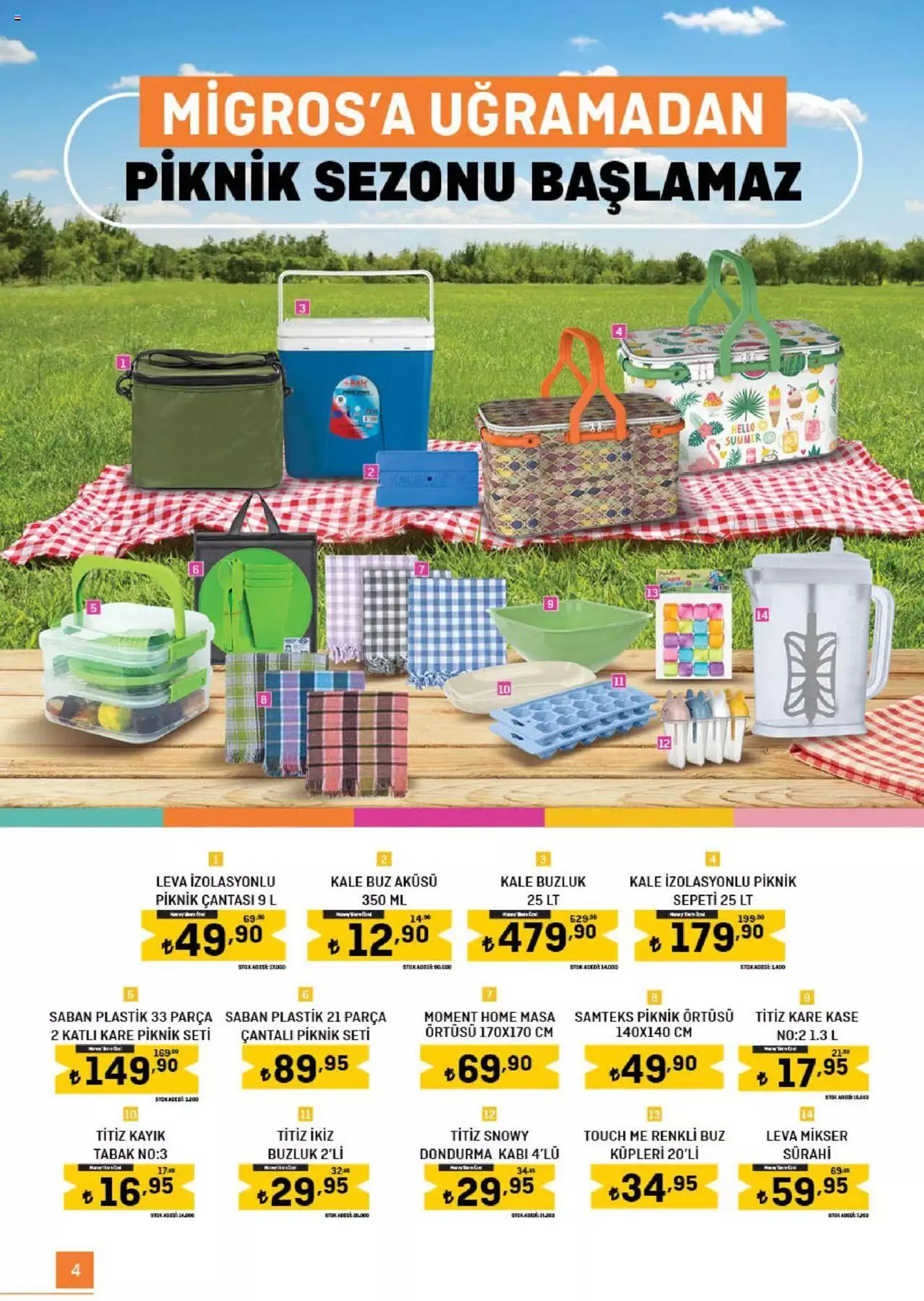 Katalog Migros Katalog - Güncel Bahçe-Piknik 14 Nisan - 31 Ağustos 2023 - aktüel Sayfa 4