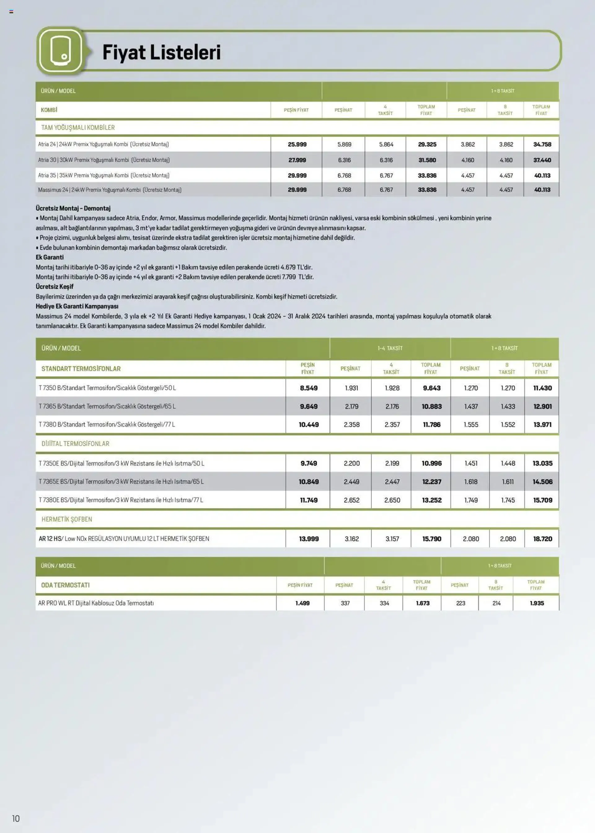 Katalog Arçelik İklimlendirme Kataloğu 1 Eylül - 15 Eylül 2024 - aktüel Sayfa 10