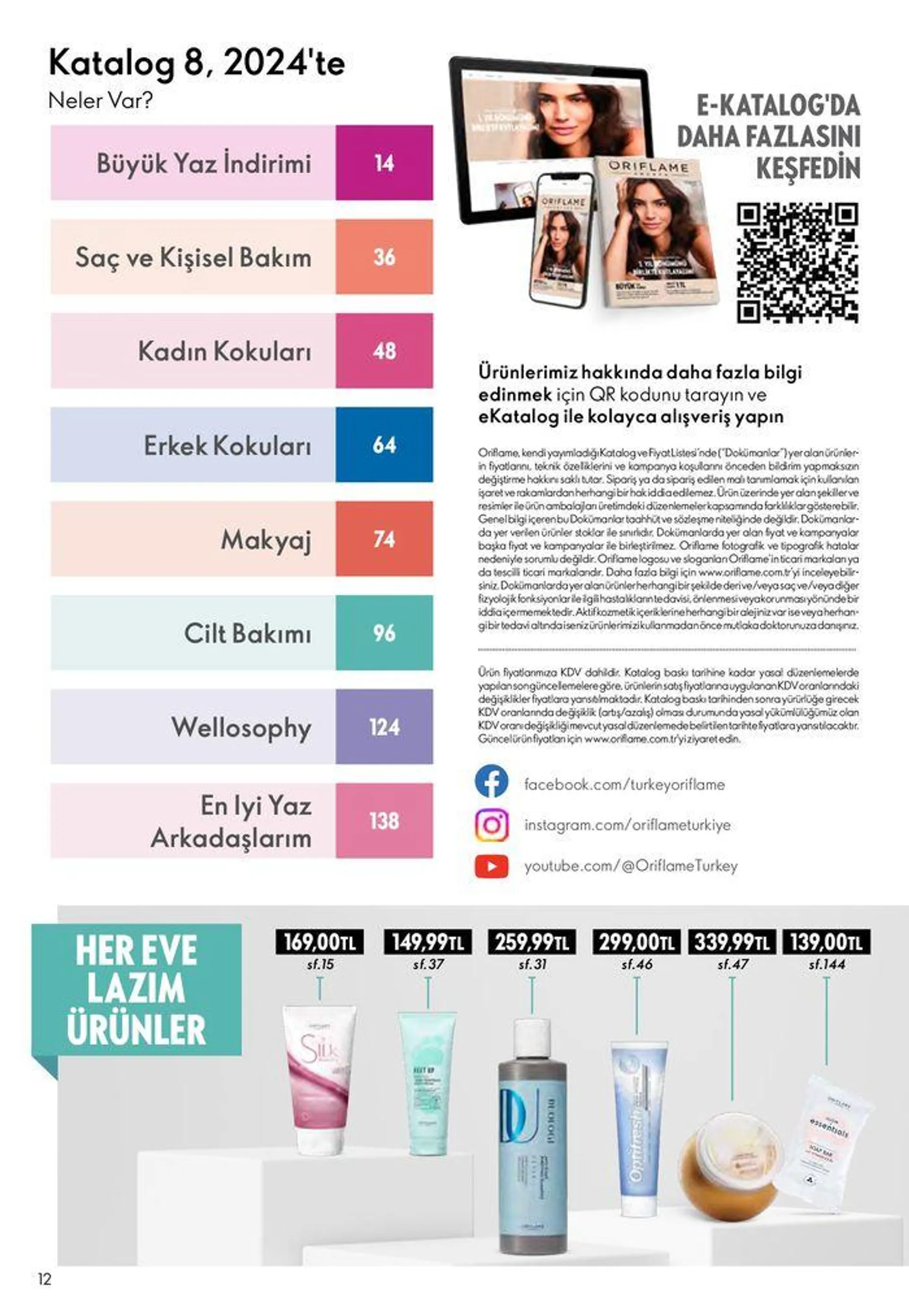 Katalog Oriflame katalog 1 Ağustos - 15 Ağustos 2024 - aktüel Sayfa 12