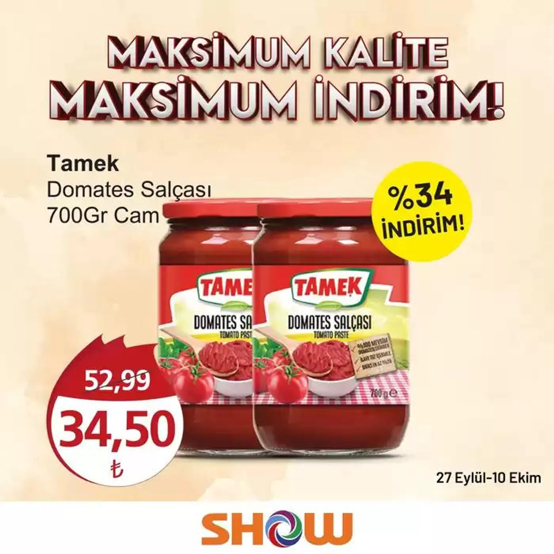 Katalog Show Market katalog 4 Ekim - 18 Ekim 2024 - aktüel Sayfa 6