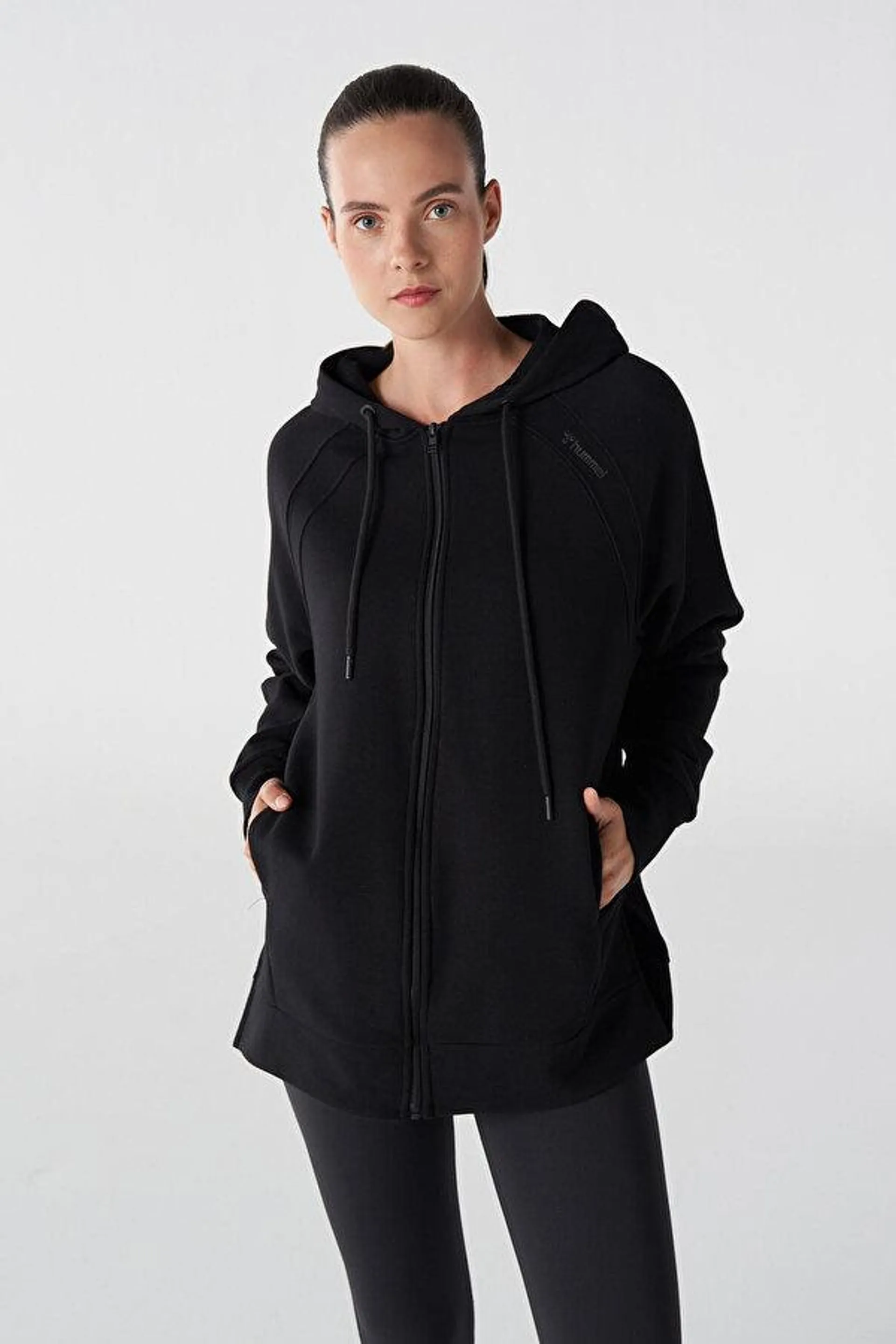 MAYA OVERSIZE FERMUARLI HOODIE