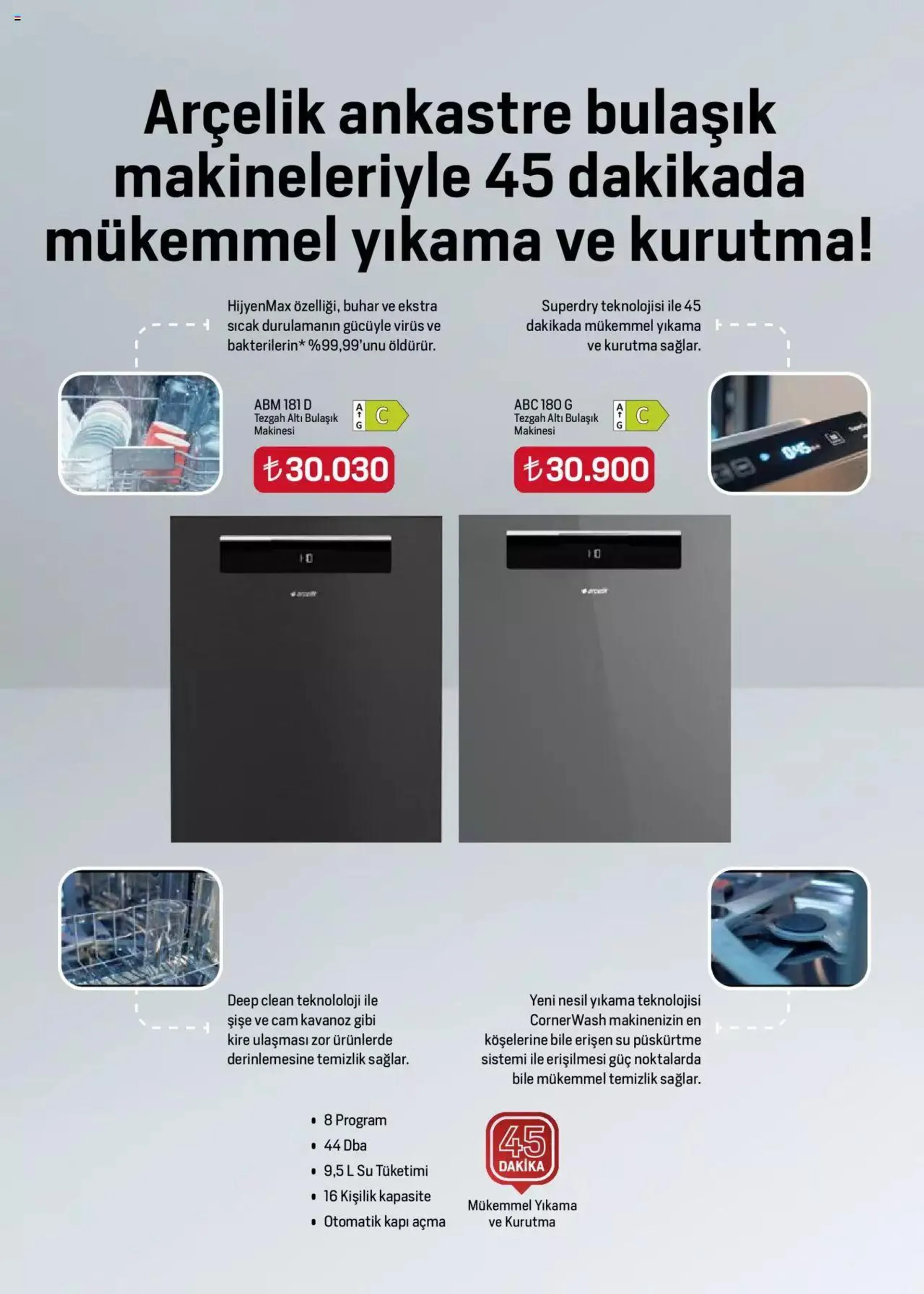 Katalog Arçelik Genel Kataloğu 16 Mayıs - 31 Aralık 2024 - aktüel Sayfa 46