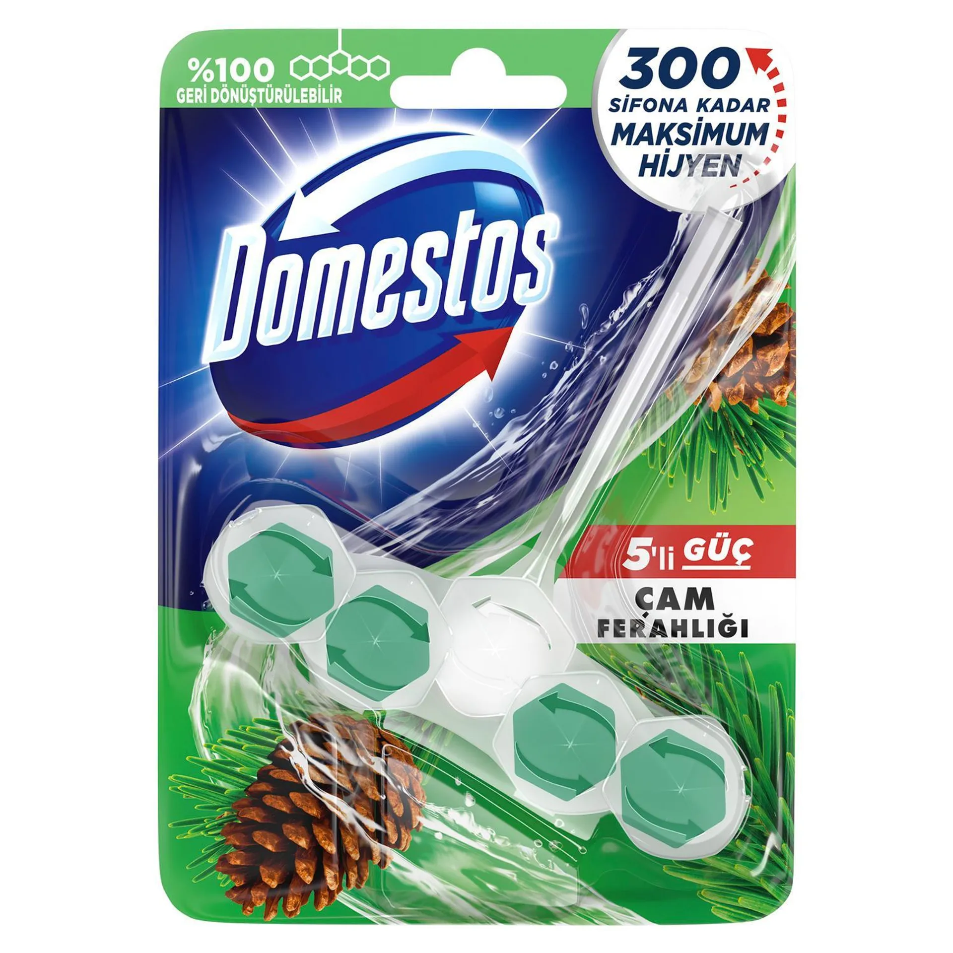 Domestos Wc Blok 5 Lı Güç Cam Ferahlığı