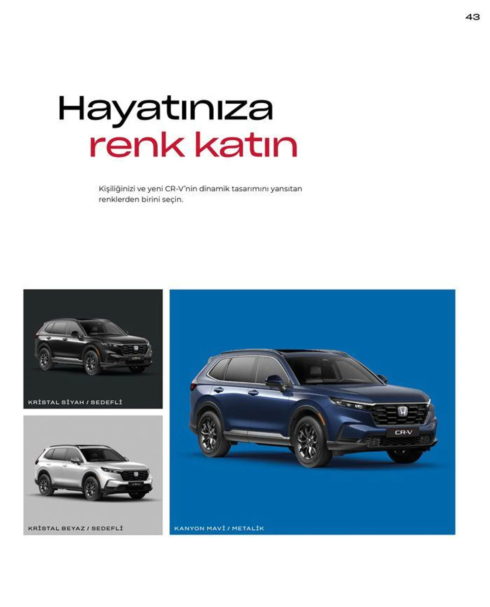 Katalog Honda Yeni CR-V e:HEV 11 Ocak - 11 Ocak 2025 - aktüel Sayfa 43