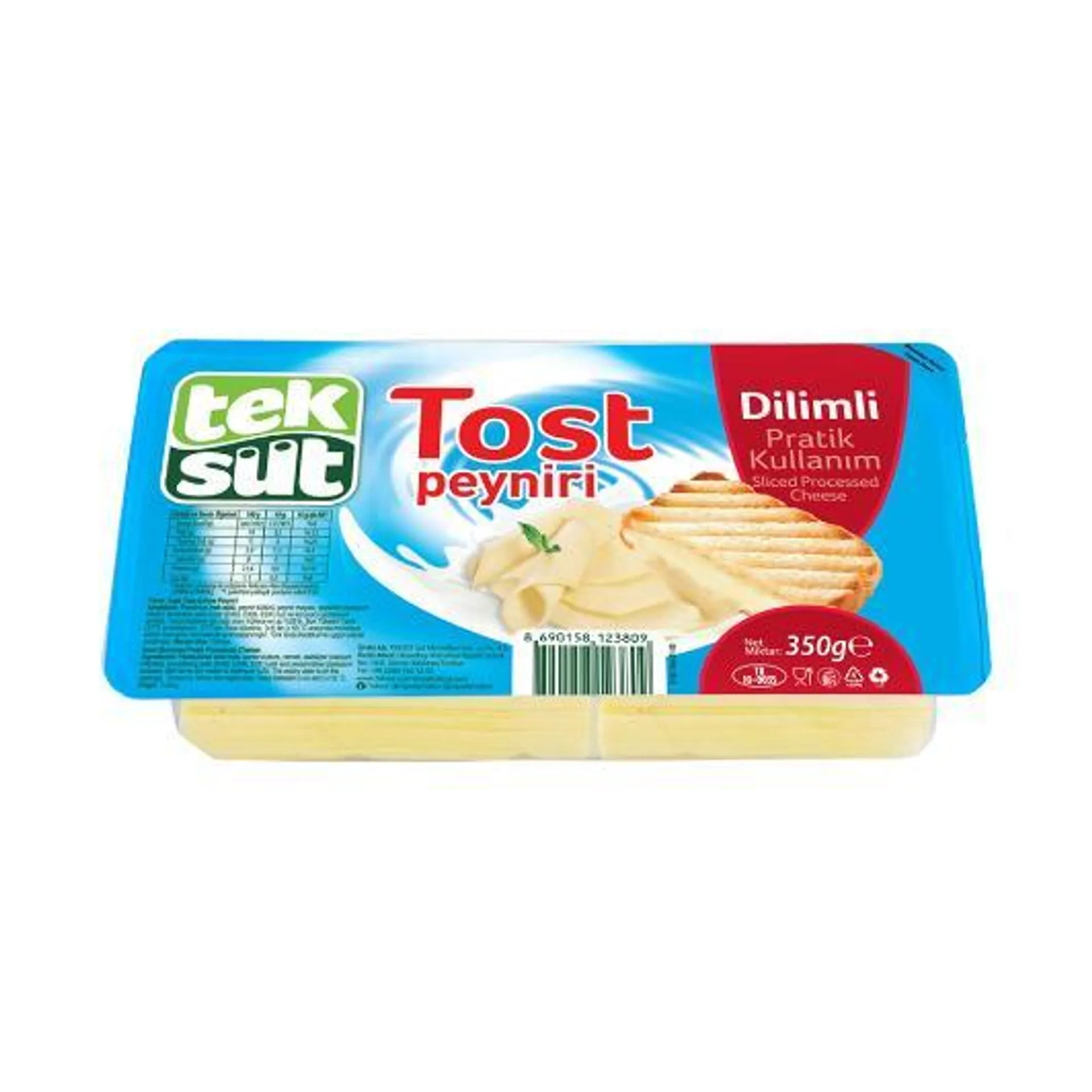 Teksüt Dilimli Tost Peyniri 350 gr