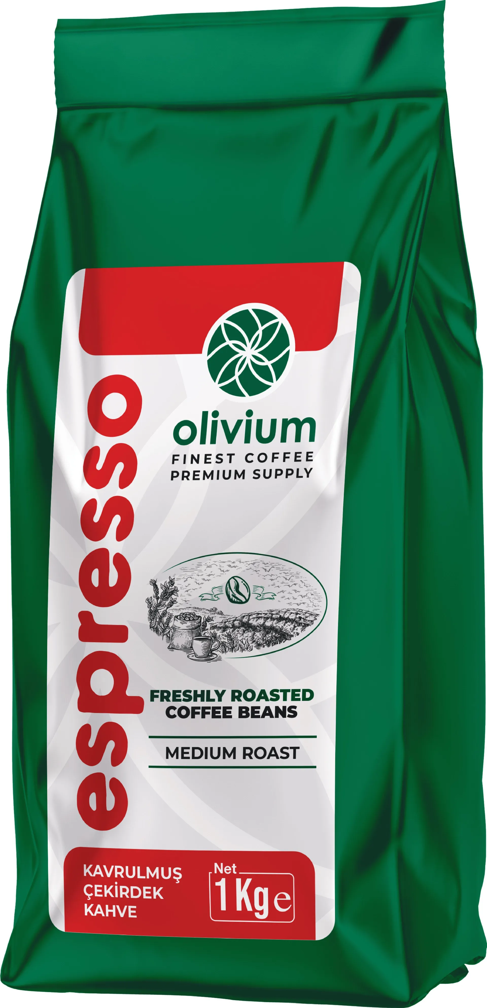 Olivium Espresso Çekirdek Kahve 1 kg