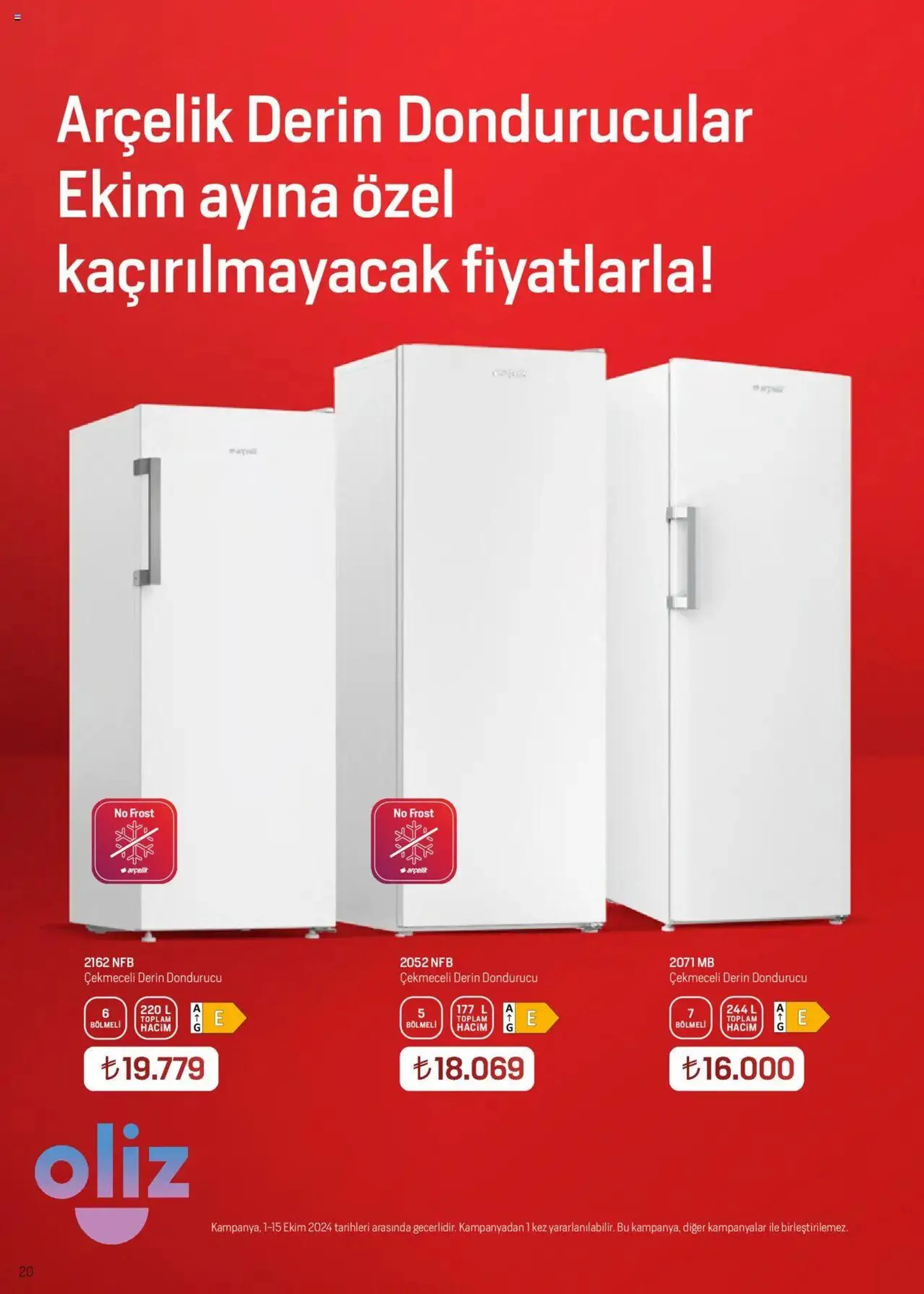 Katalog Arçelik Katalog 1 Ekim - 15 Ekim 2024 - aktüel Sayfa 20