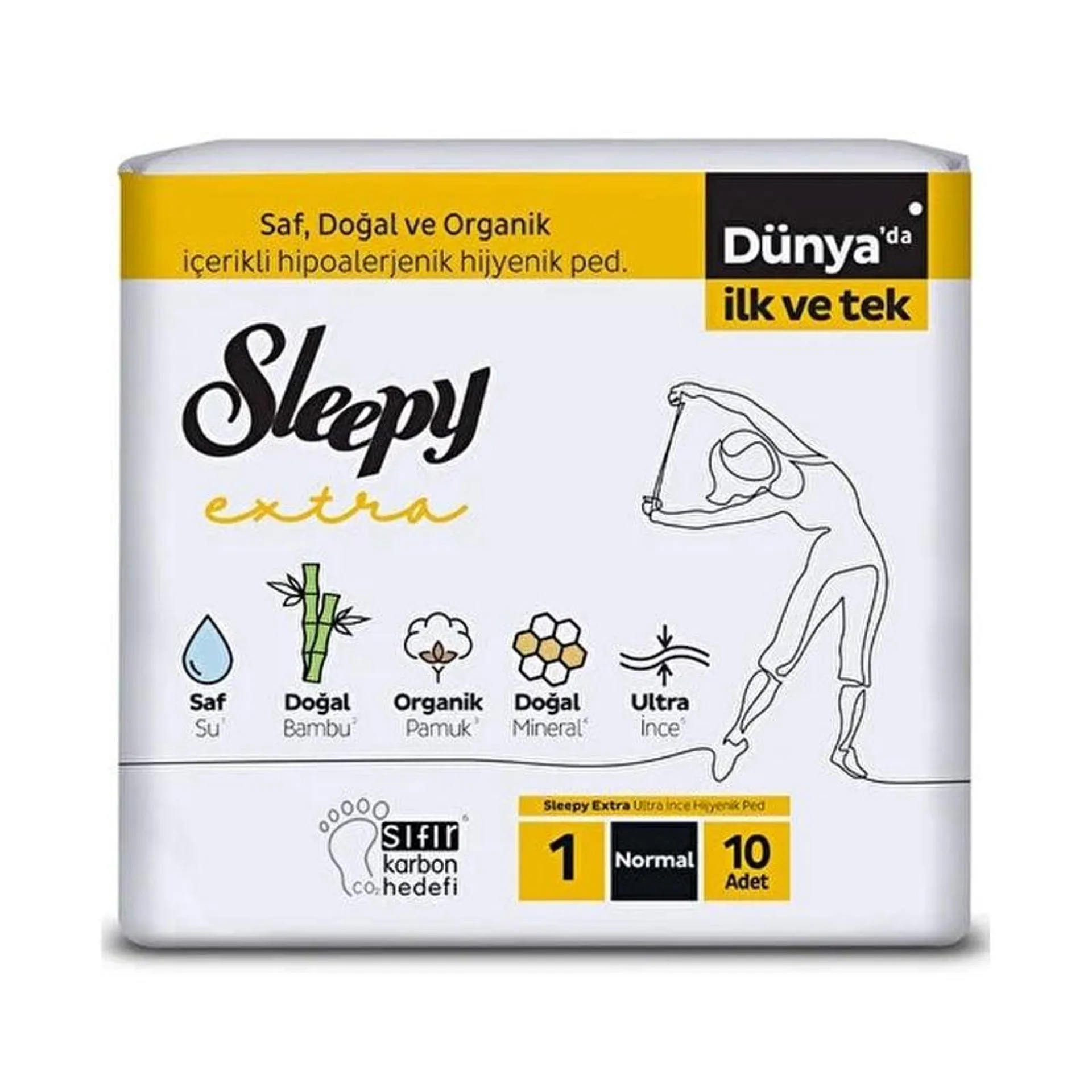 Sleepy Extra Ultra İnce Normal Hijyenik Ped 10 Adet