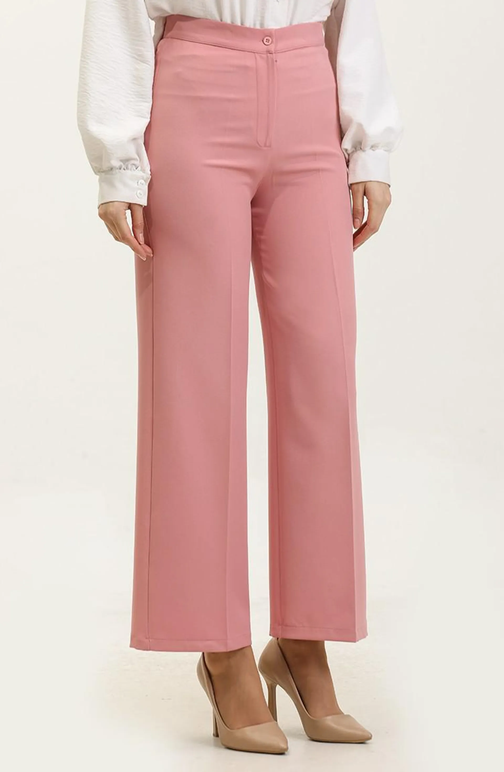 Wide Leg Trousers 1149-07 Dried Rose 1149-07