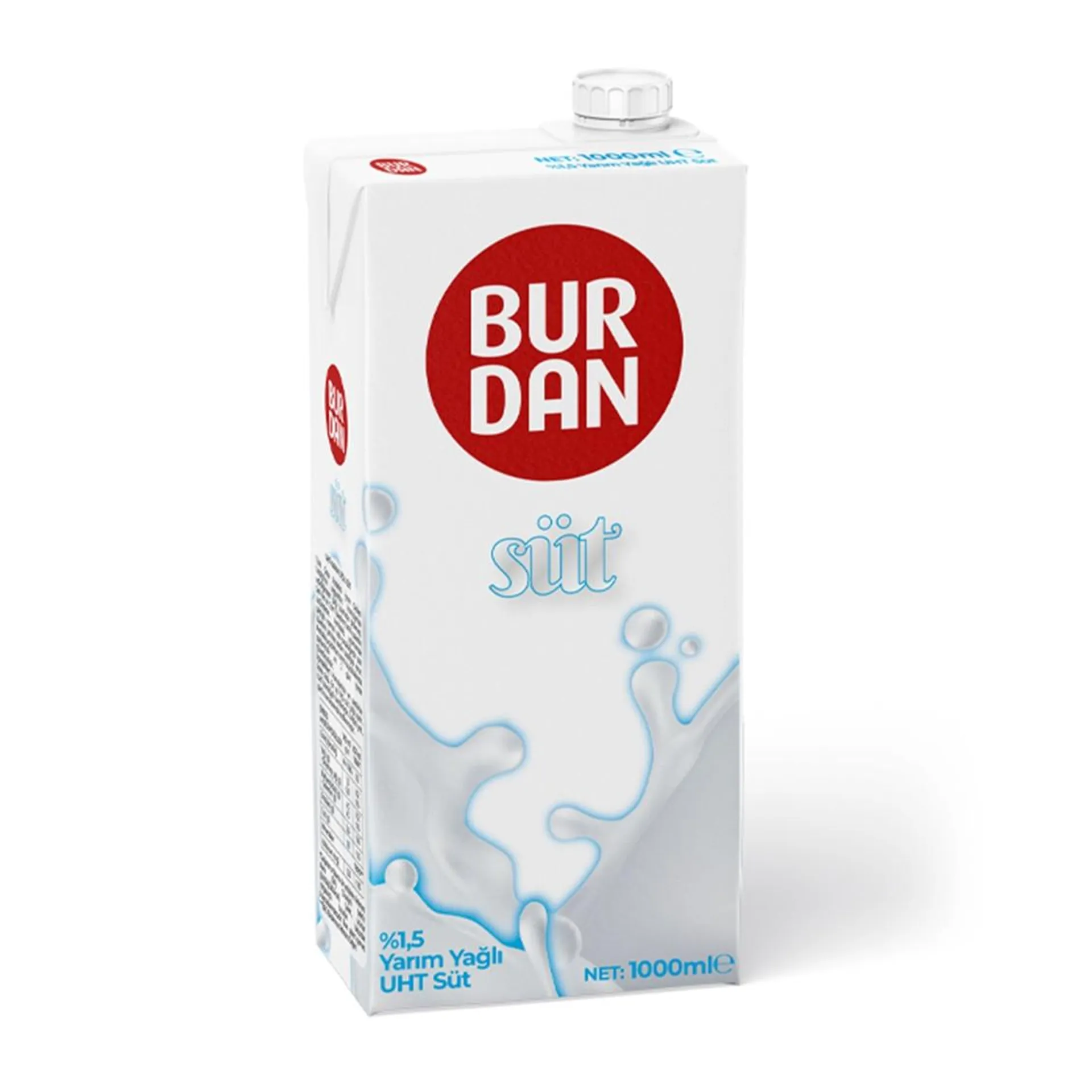 Burdan Süt 1 Lt Yarım Yağlı %1.5