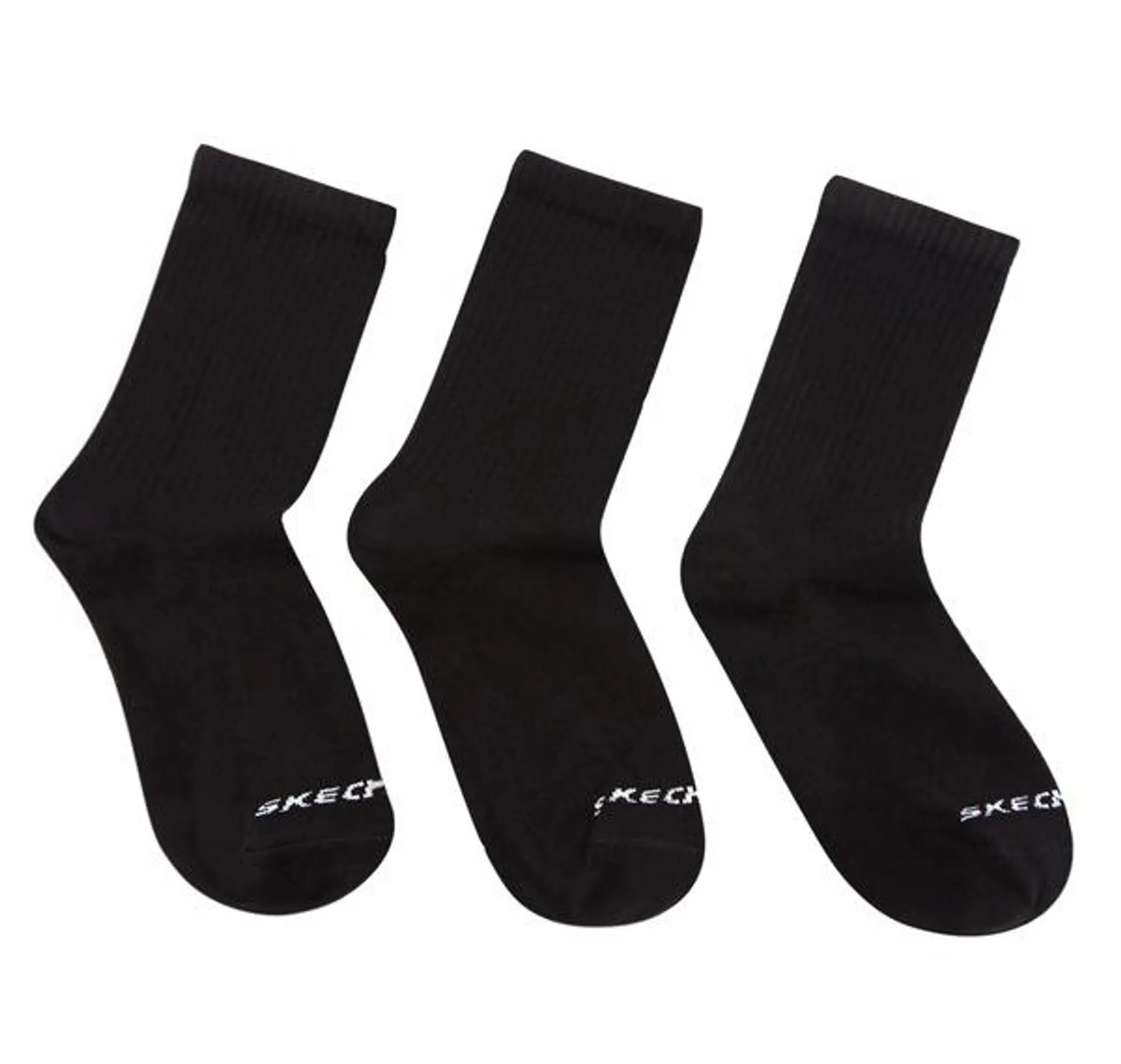Skechers U 3 Pack Crew Cut Socks Çorap Siyah