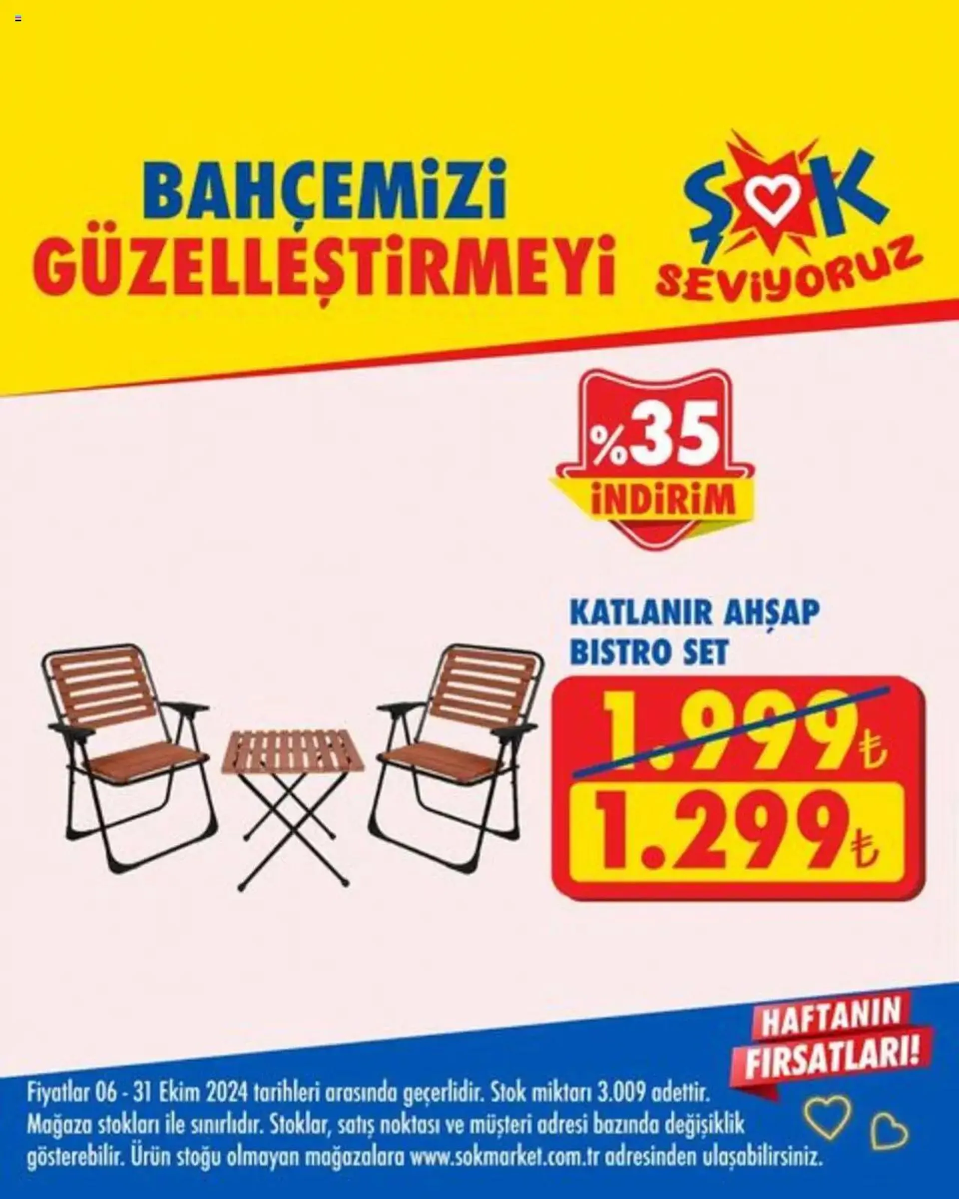 Katalog Şok Market indirim - bahcemizi 6 Ekim - 31 Ekim 2024 - aktüel Sayfa 1