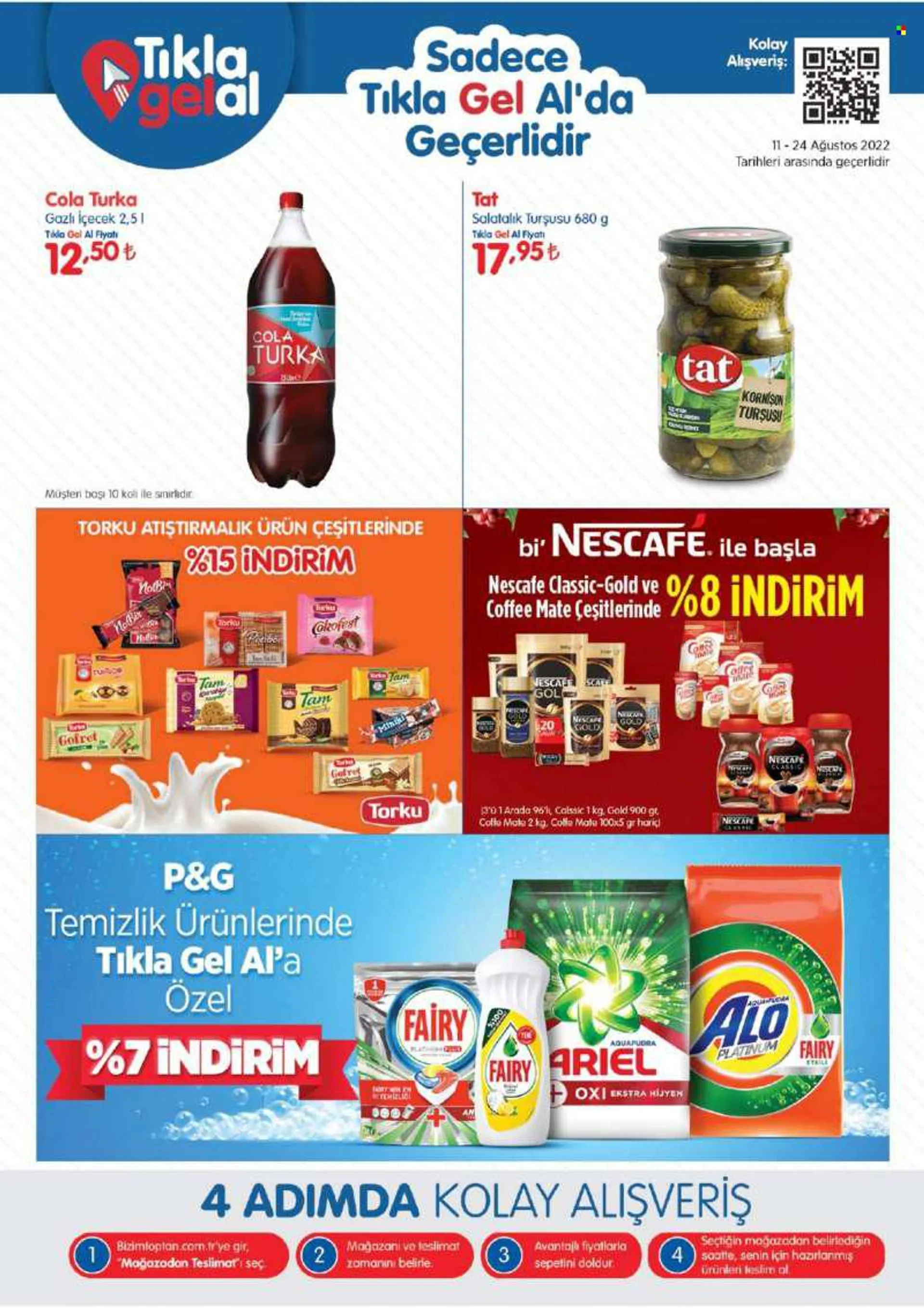 Bizim Toptan Market aktüel ürünler, broşür  - 8.11.2022 - 8.24.2022 - Satıştaki ürünler - torku, şal, salatalık, pudra. Sayfa 3.