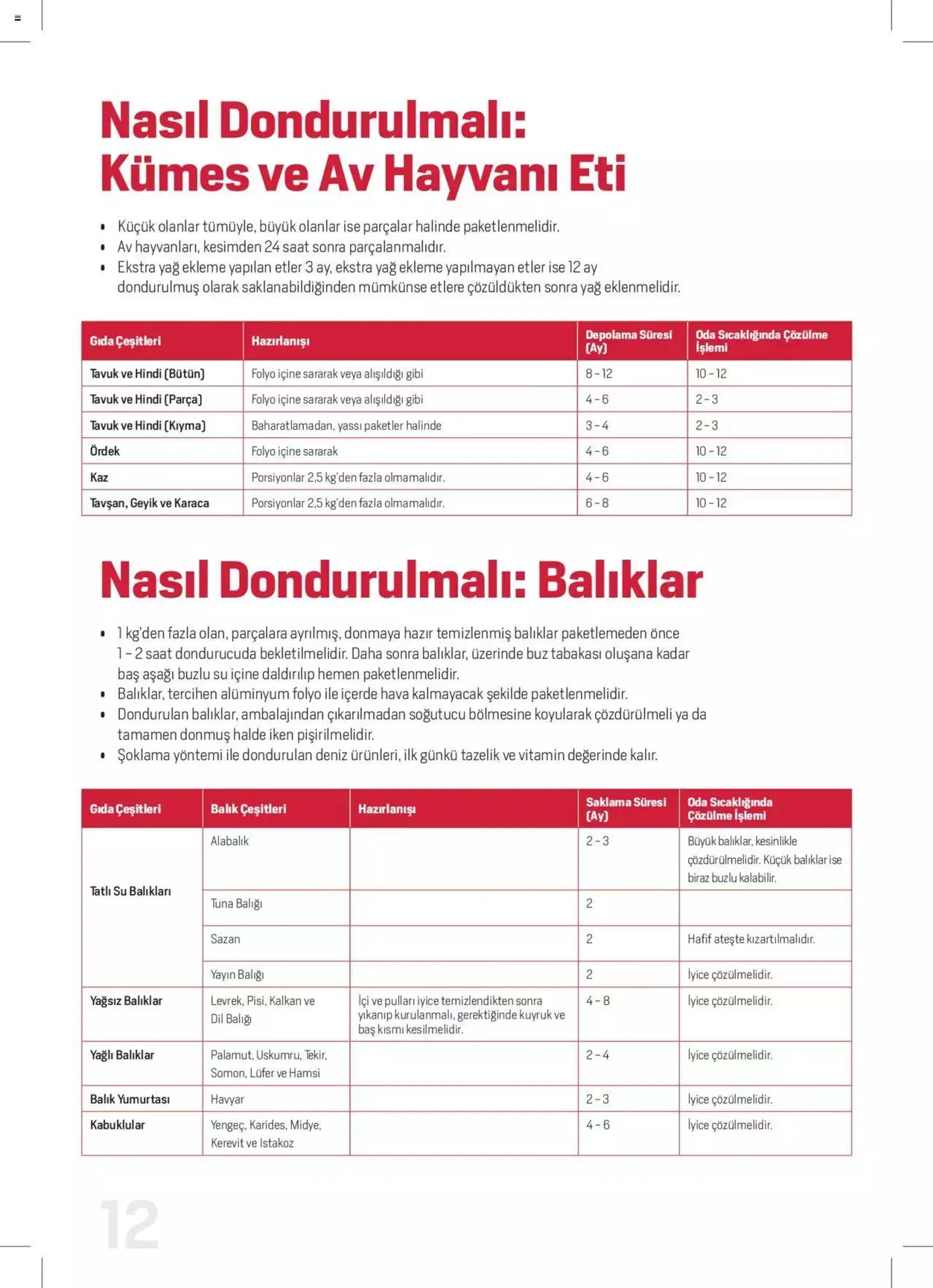 Katalog Arçelik Katalog - Dondurucu Kullanımında Püf Noktaları 16 Mart - 31 Aralık 2024 - aktüel Sayfa 12