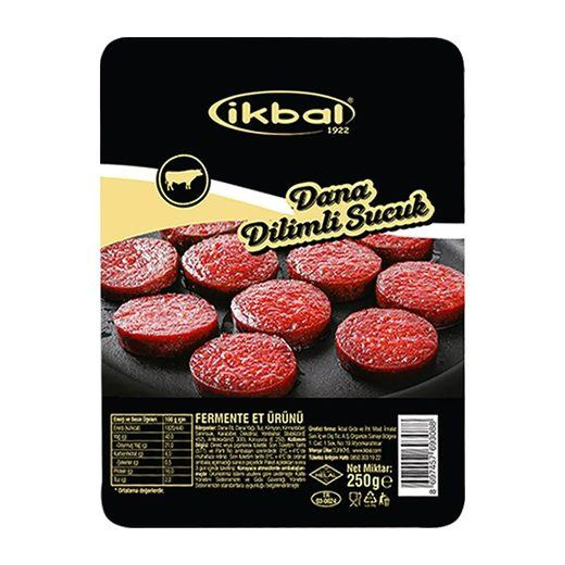 İkbal Sucuk Dilimli Fermente 250 gr