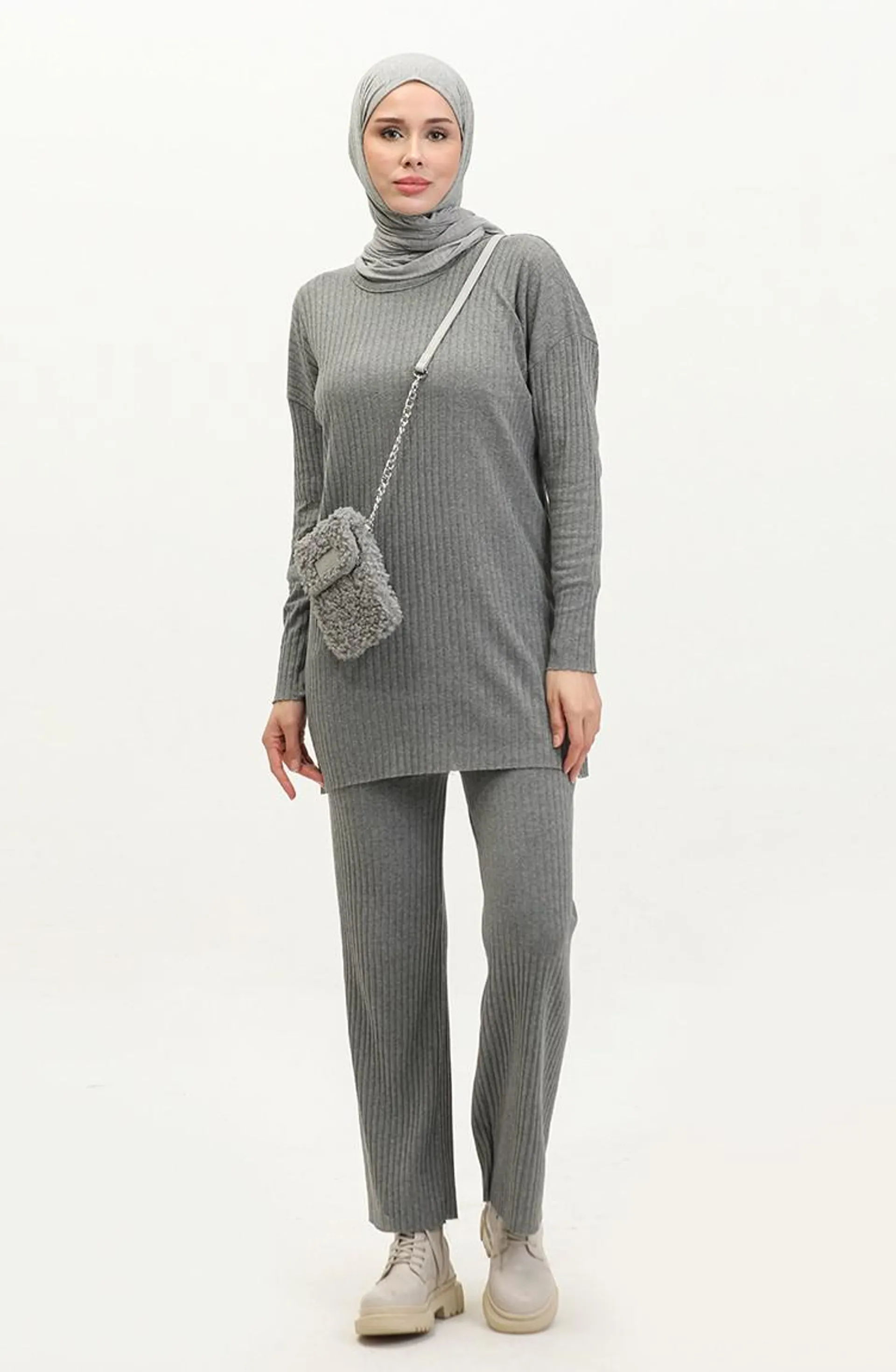 Camisole Two Piece Suit 1021-08 Gray 1021-08