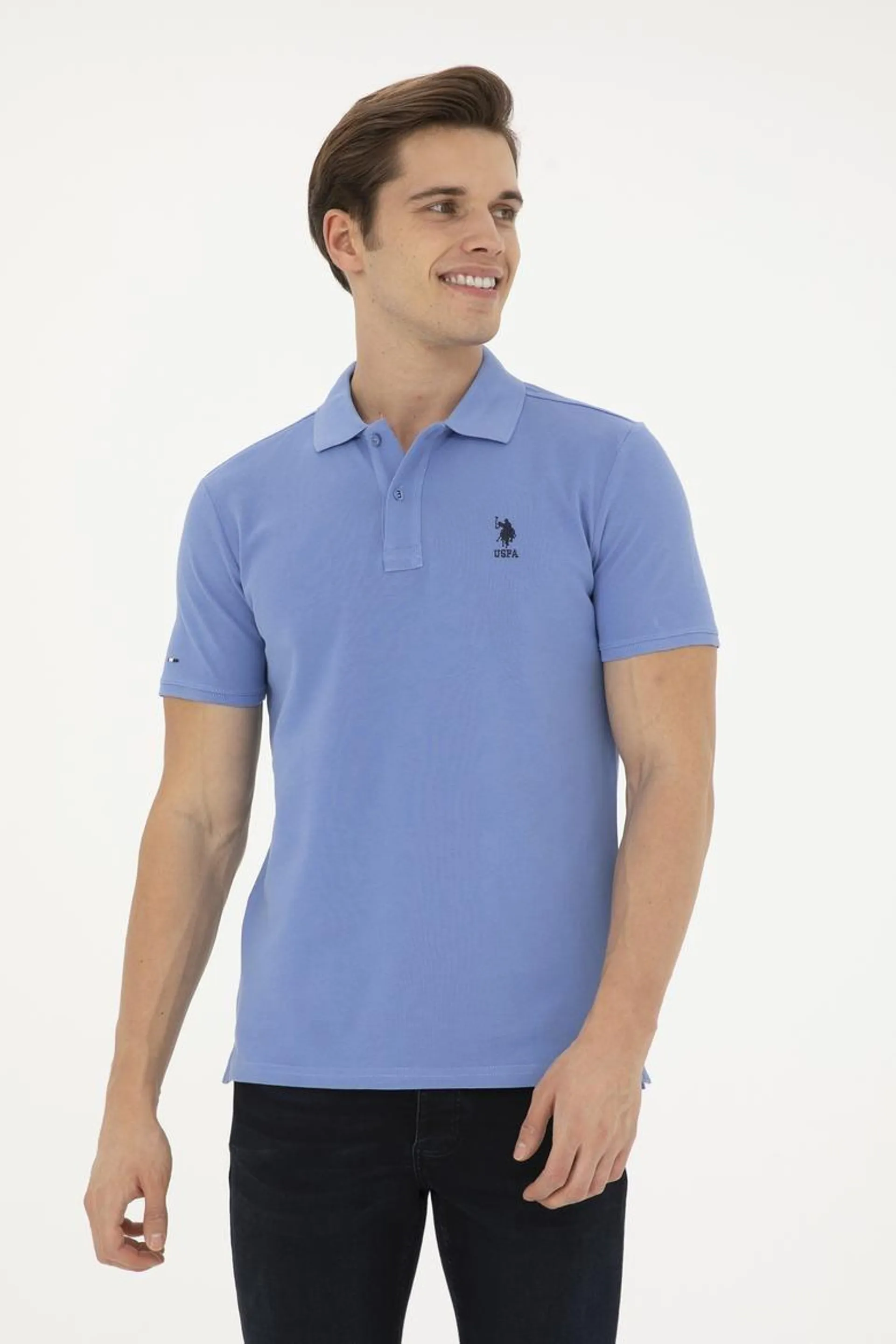 Erkek Koyu Mavi Basic Tişört
