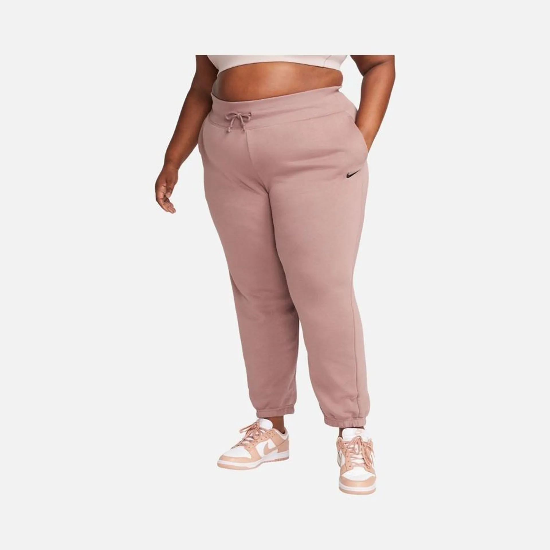 Nike Sportswear Phoenix Fleece High-Waisted Oversized (Plus Size) Kadın Eşofman Altı